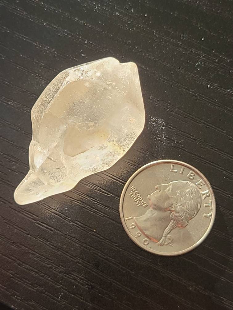 Rare Milky White DT Tibetan Quartz Scepter Crystal | River Tumbled, Terminated Collector Stone Specimen, High Altitude, Soft Texture Crystal
