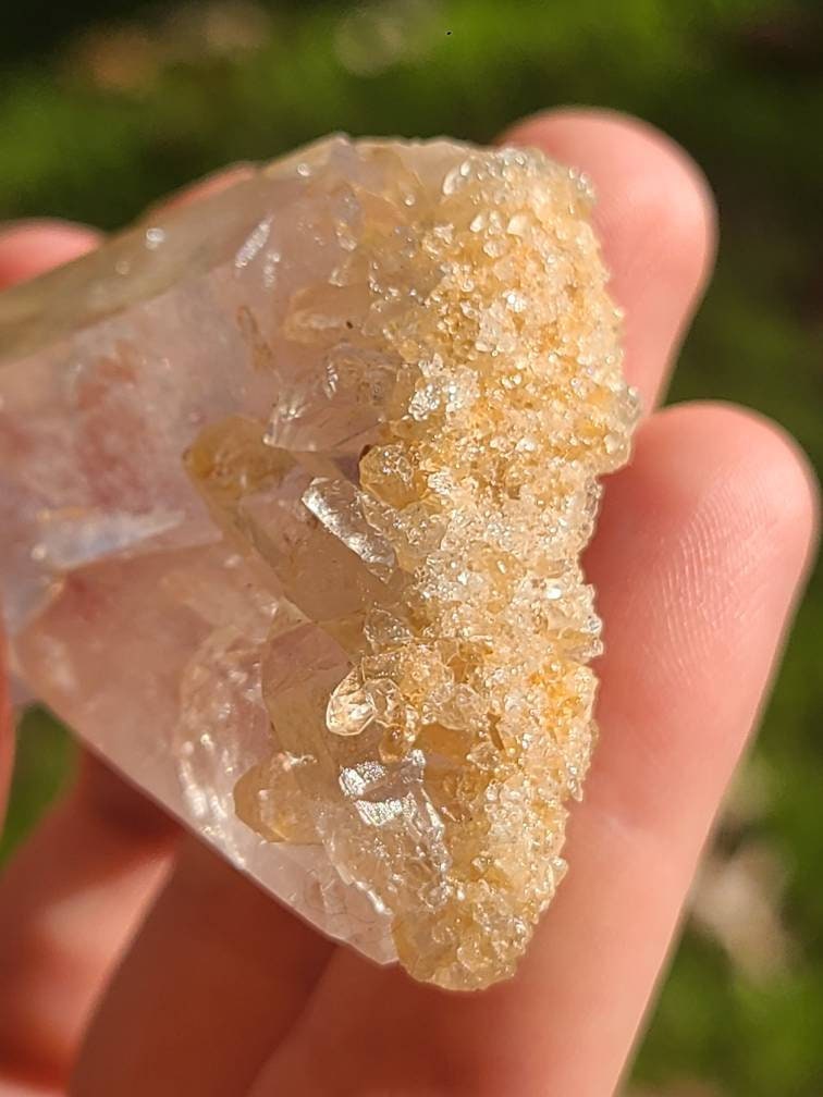 Colombian Blue Smoke Quartz, Cookite Included Crossed Twin Points <100
