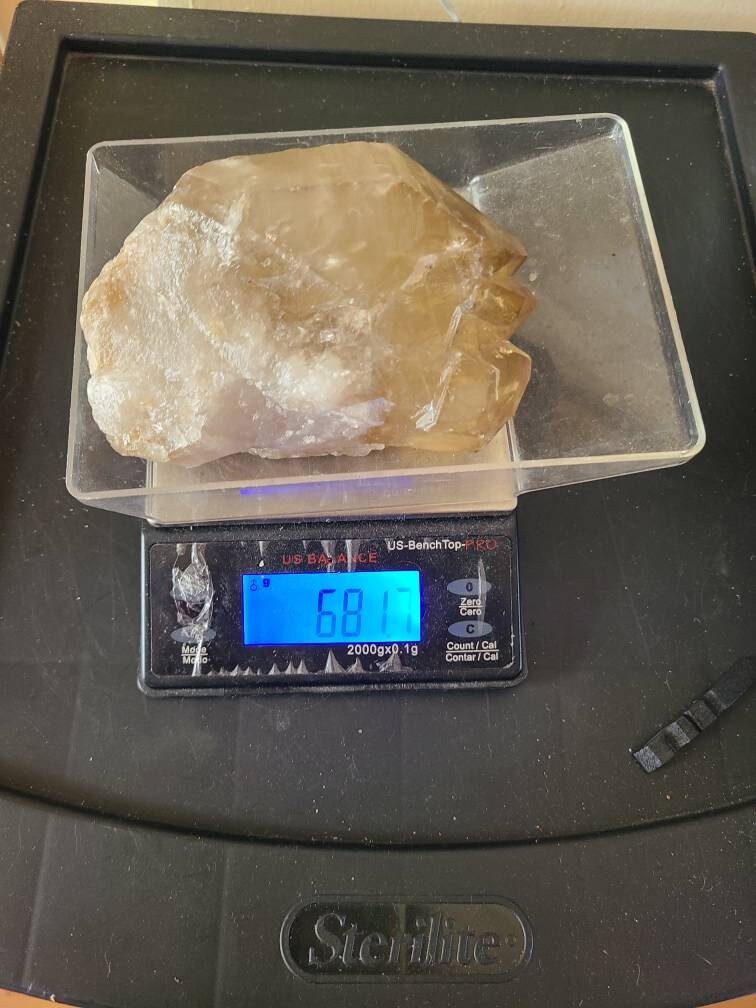 Large Glowing Raw Citrine | Natural Triplet/Cluster <100