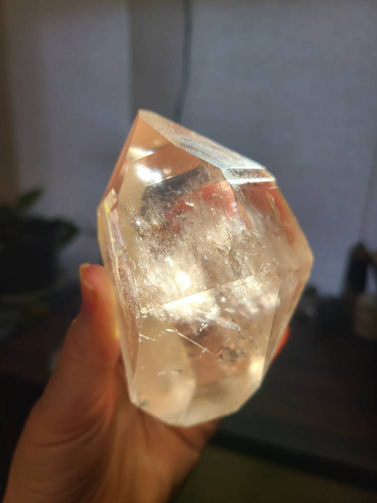 Stunning Large Lemurian Quartz Double Terminated Crystal | High End Healing, Collector, or Gift Crystal | Rare Lovely AAA Quality Stone