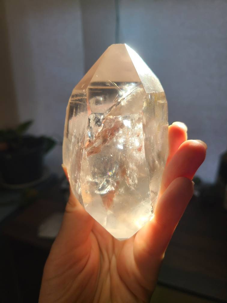 Stunning Large Lemurian Quartz Double Terminated Crystal | High End Healing, Collector, or Gift Crystal | Rare Lovely AAA Quality Stone