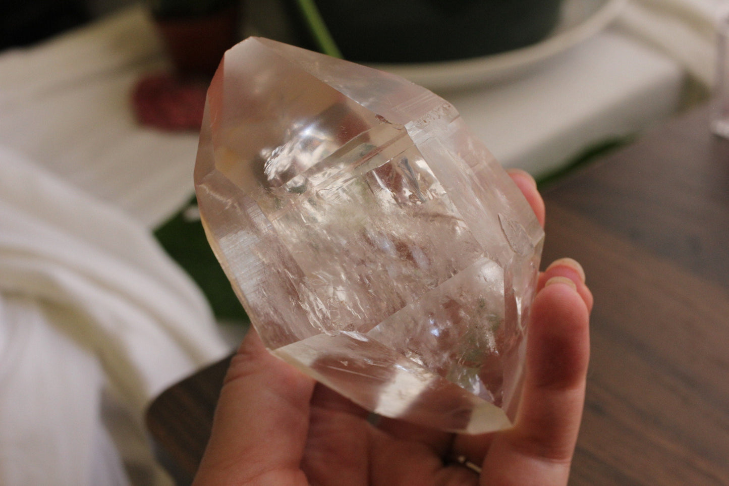 Stunning Large Lemurian Quartz Double Terminated Crystal | High End Healing, Collector, or Gift Crystal | Rare Lovely AAA Quality Stone