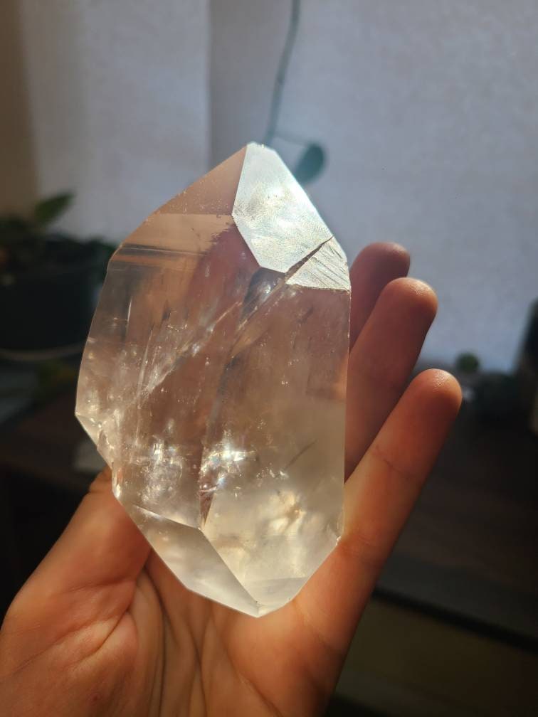 Stunning Large Lemurian Quartz Double Terminated Crystal | High End Healing, Collector, or Gift Crystal | Rare Lovely AAA Quality Stone