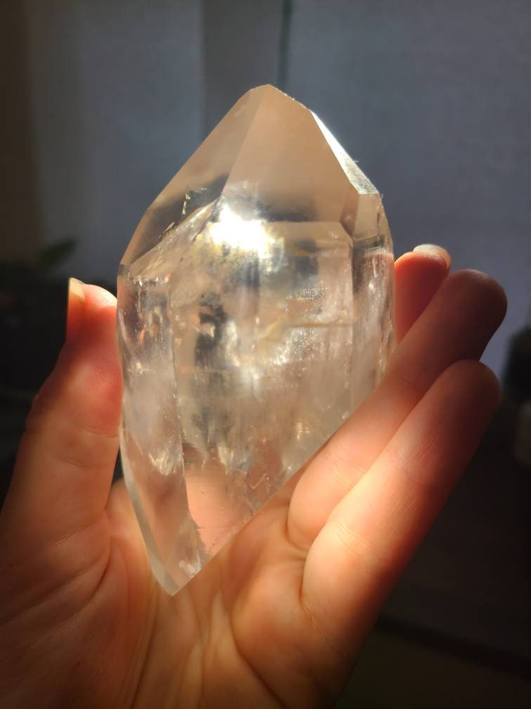 Stunning Large Lemurian Quartz Double Terminated Crystal | High End Healing, Collector, or Gift Crystal | Rare Lovely AAA Quality Stone
