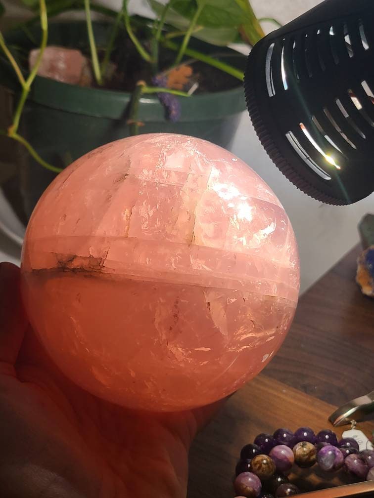XL High Grade Star Rose Quartz Sphere