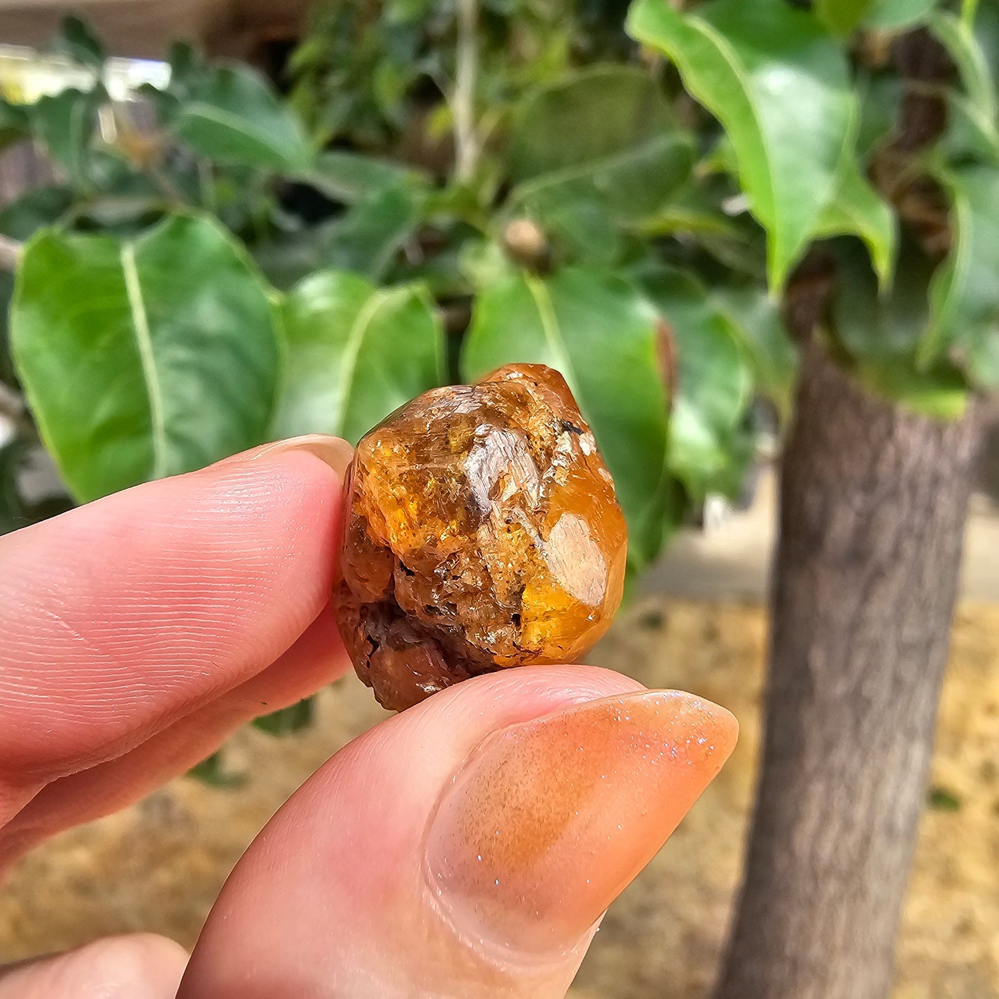 10g Spessartine, Cute Lolindo Tanzania, Bright Orange Garnet, Rough Spessartite, January Birthstone, Rare Etched Garnet, Collector Crystal