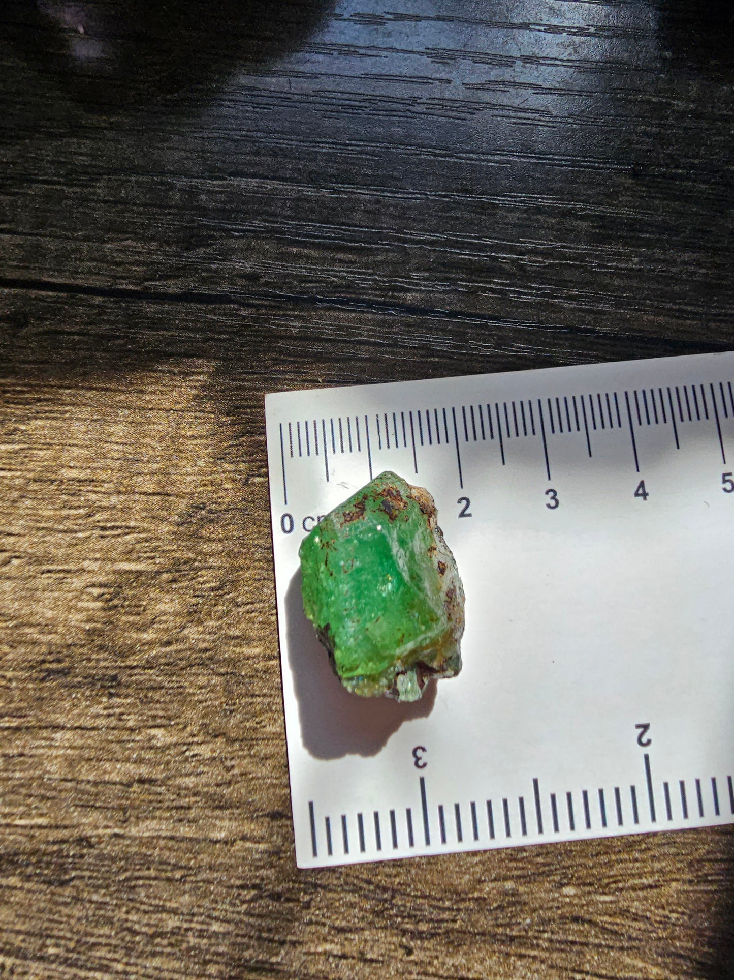 Large 45ct Tsavorite Garnet, 9g Green Grossular Rare Crystal, Merelani Hills Tanzania Origin, Terminated Raw Rough Natural Gem Specimen