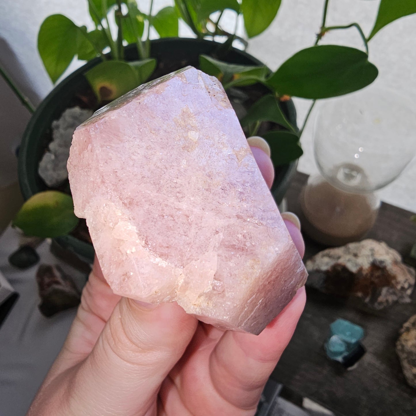 RESERVED for Michelle 158g Pink Garnet, XL Grossular Garnet, Bicolor, Rare Rough Stone, Collector Gem, Sierra de Cruces Mexico, Old Stock