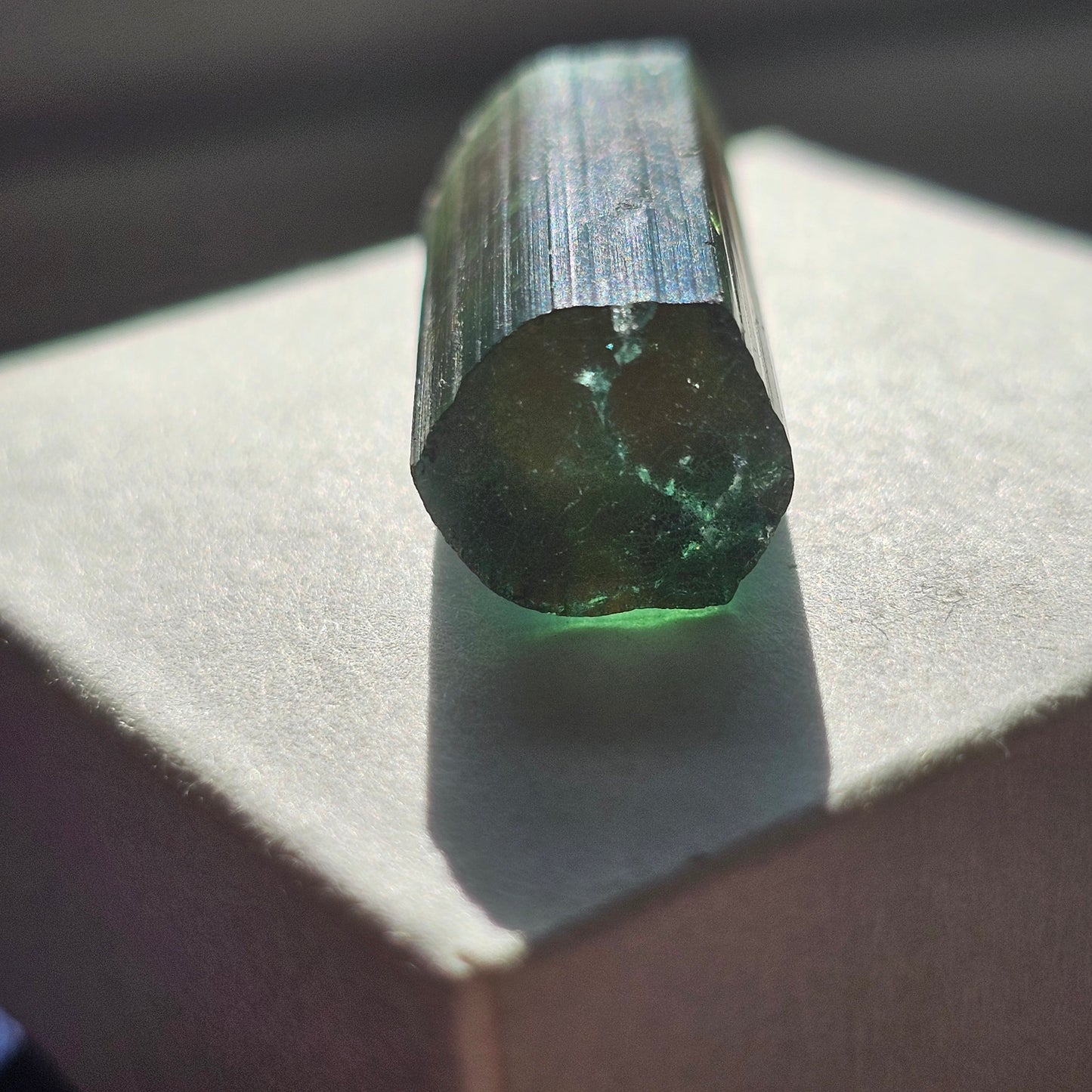 Rainbow Tourmaline from Brazil! 5.4g Polychrome Elbaite Crystal, Santa Rosa Tourmaline Gemstone, Raw, Rare Old Stock, Collector Material