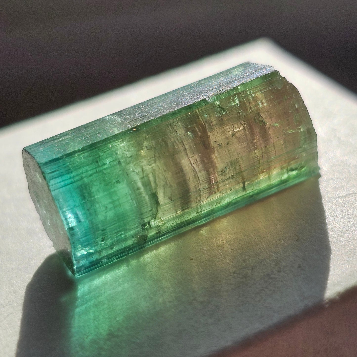 Rainbow Tourmaline from Brazil! 5.4g Polychrome Elbaite Crystal, Santa Rosa Tourmaline Gemstone, Raw, Rare Old Stock, Collector Material