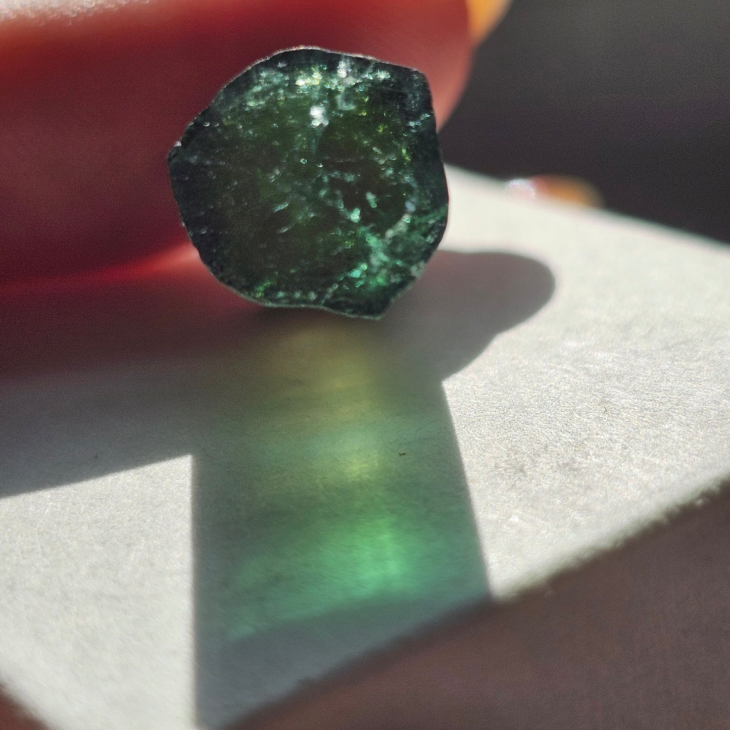 Rainbow Tourmaline from Brazil! 5.4g Polychrome Elbaite Crystal, Santa Rosa Tourmaline Gemstone, Raw, Rare Old Stock, Collector Material