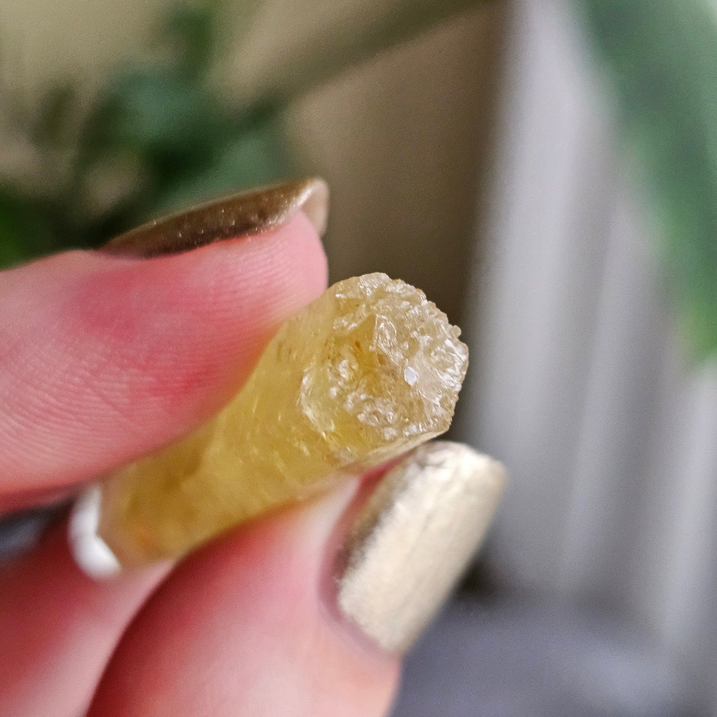 Bright Yellow Beryl, 8g Terminated Pencil Shaped, Raw Crystal, Beryl var. Heliodor, Elongated Gemstone, Banana Yellow Gem