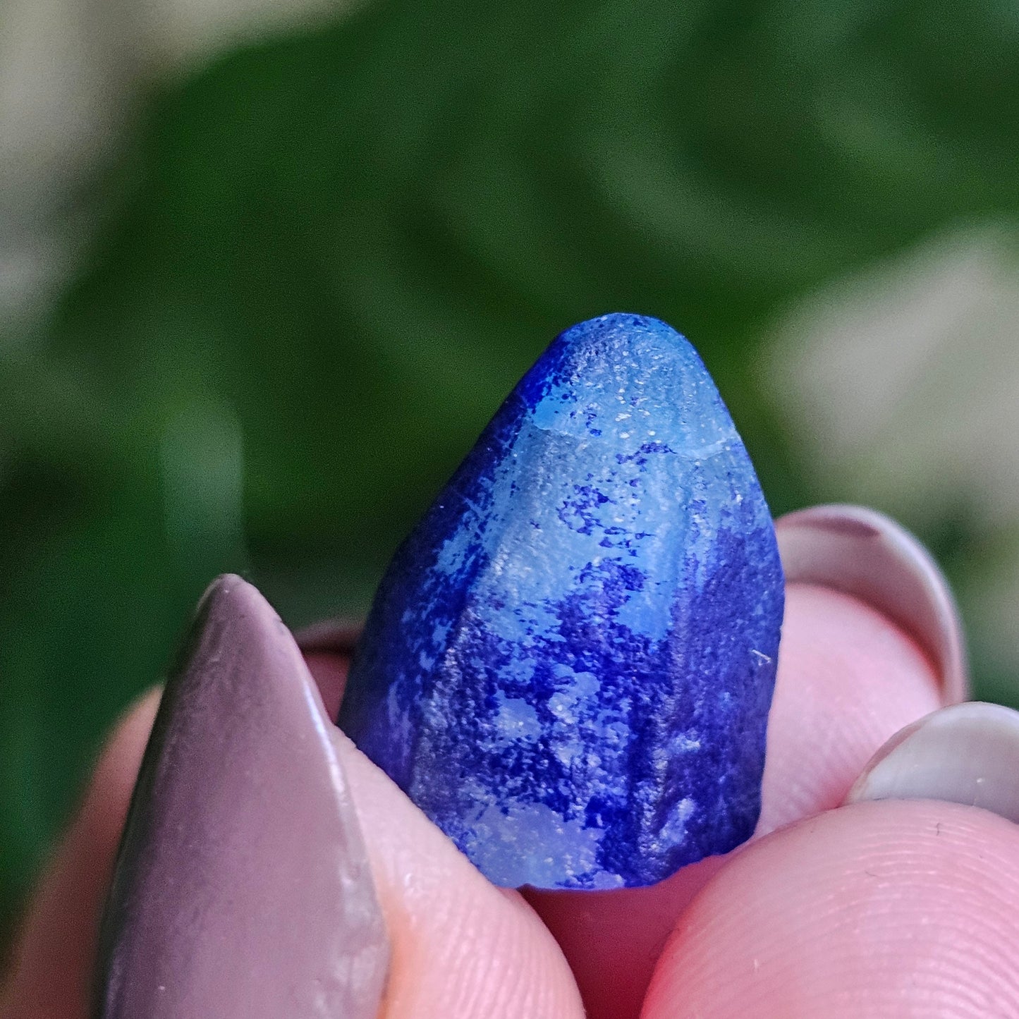 Afghanite Crystal, with Azurite Inclusions, 10ct Rare Raw Gemstone