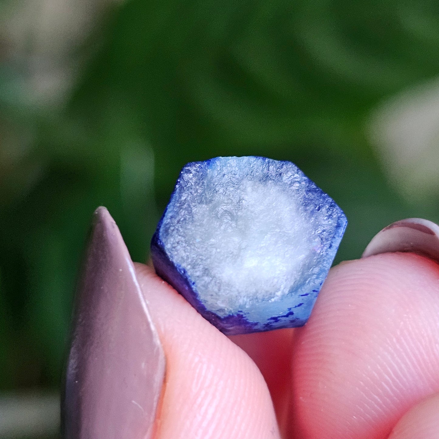 Afghanite Crystal, with Azurite Inclusions, 10ct Rare Raw Gemstone