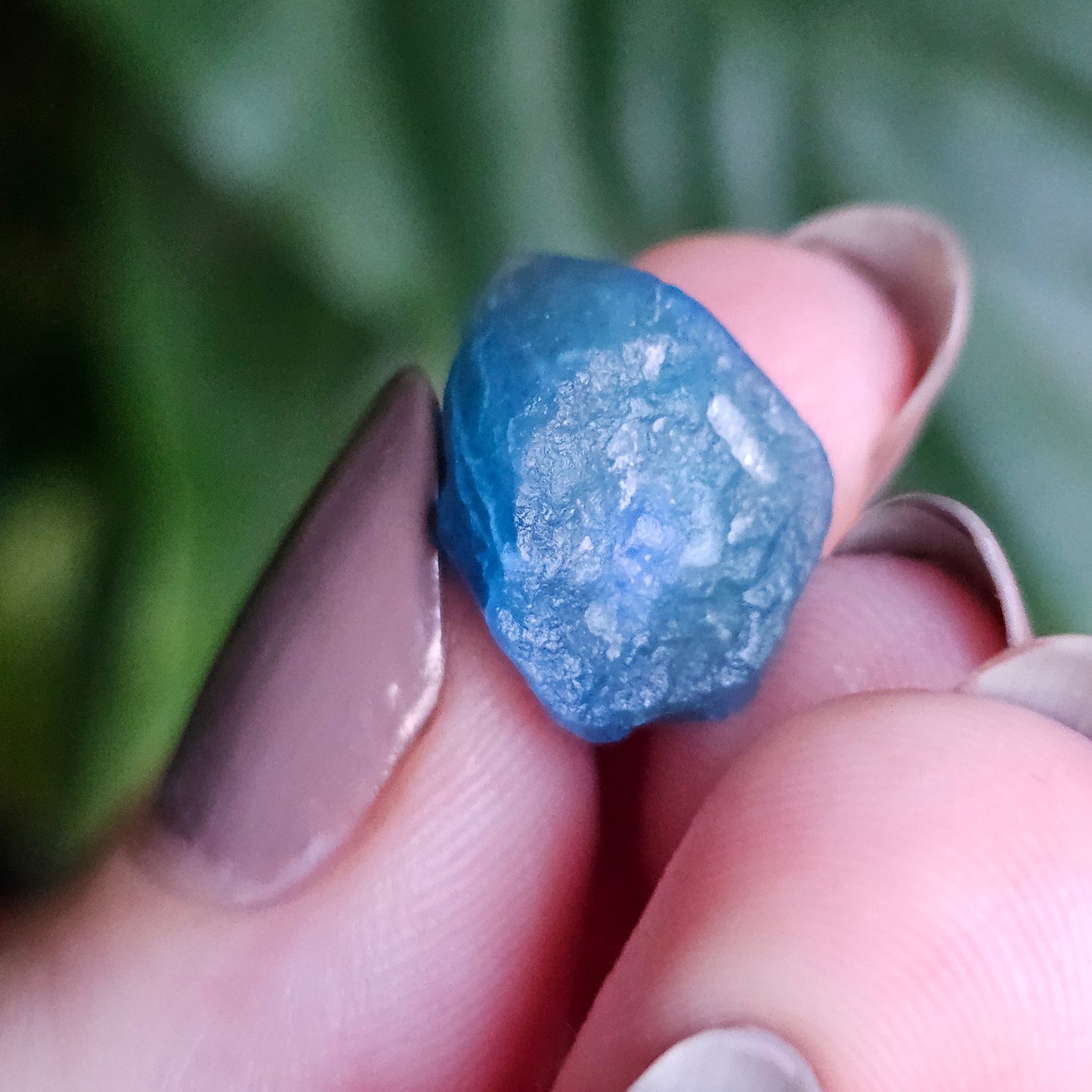 Afghanite Crystal, w Azurite Inclusions, Rare Raw Gemstone Thumbnail Specimen
