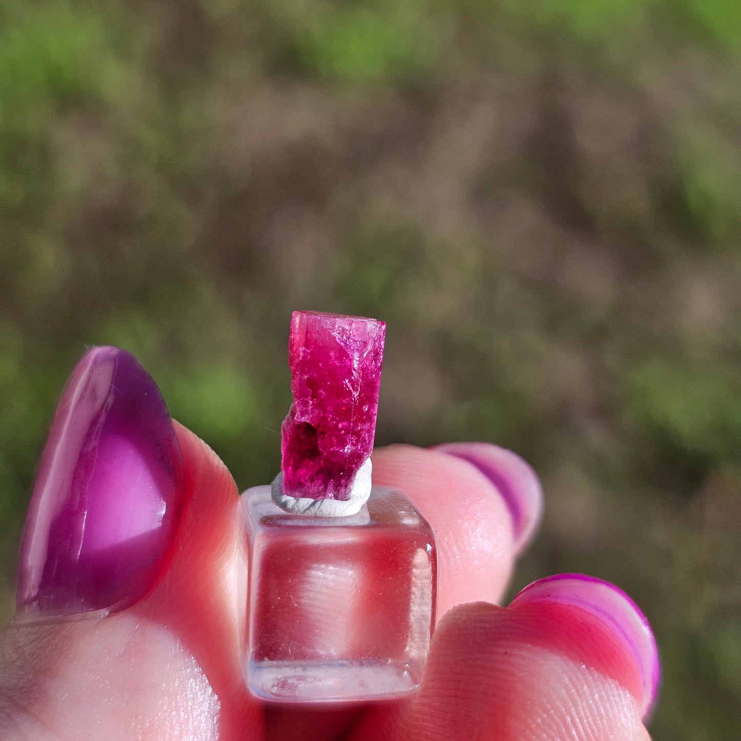 RESERVED for Samantha! Red Beryl, 1.75ct Bixbite Crystal, 'Red emerald', Wah Wah Mountains, Utah USA Mineral, Rare, High Grade, Collector