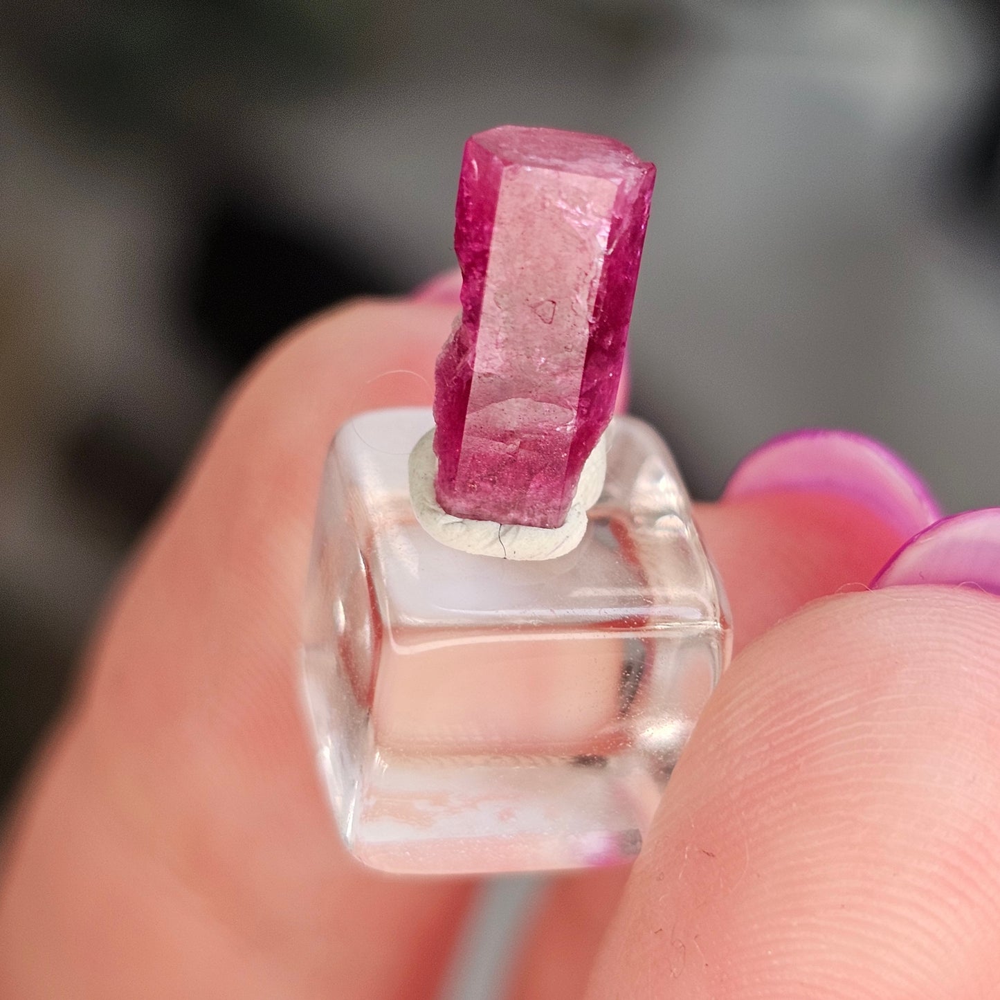 RESERVED for Samantha! Red Beryl, 1.75ct Bixbite Crystal, 'Red emerald', Wah Wah Mountains, Utah USA Mineral, Rare, High Grade, Collector
