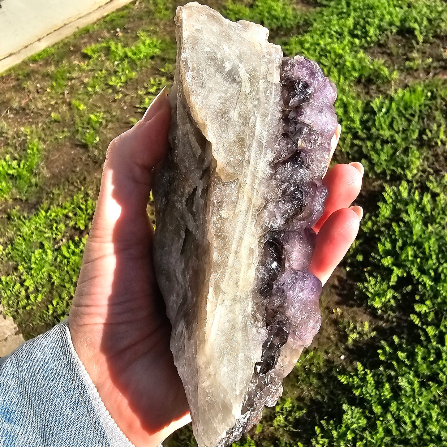 XL Montana Smoky Amethyst, Rare Elestial Quartz, USA Crystals, On Matrix, Cabinet Sized, Little Gem Mine Stunning Collector Specimen
