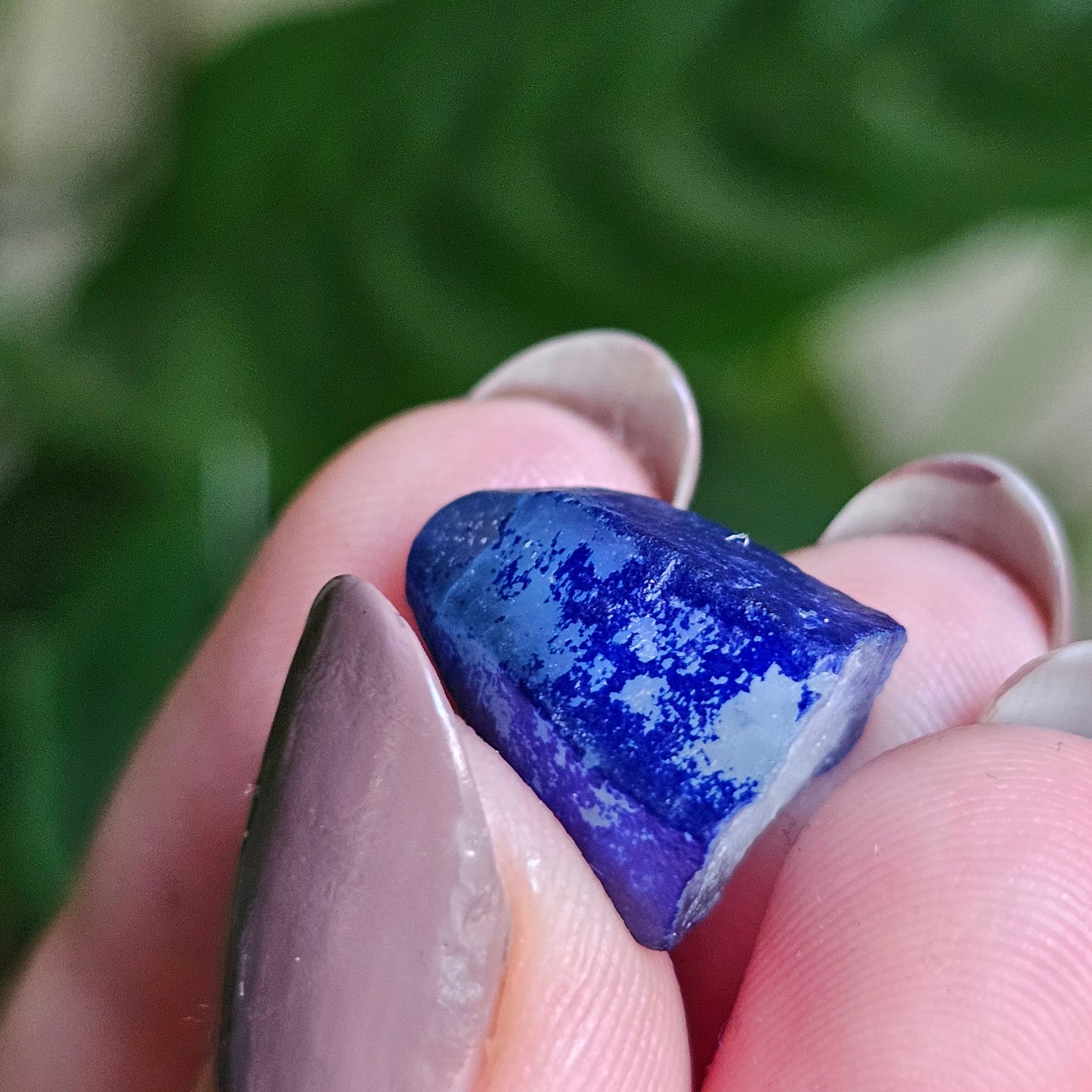 Afghanite Crystal, with Azurite Inclusions, 10ct Rare Raw Gemstone