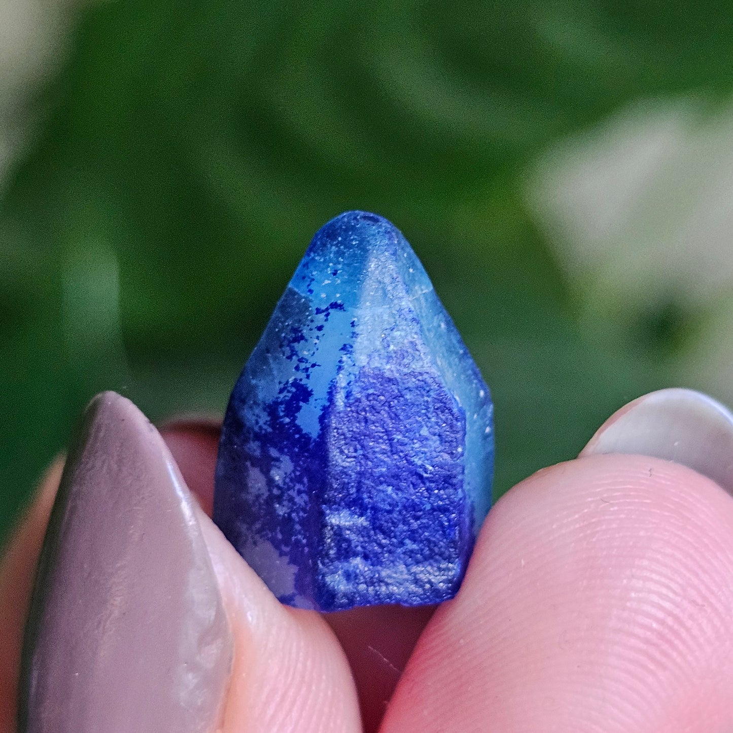 Afghanite Crystal, with Azurite Inclusions, 10ct Rare Raw Gemstone