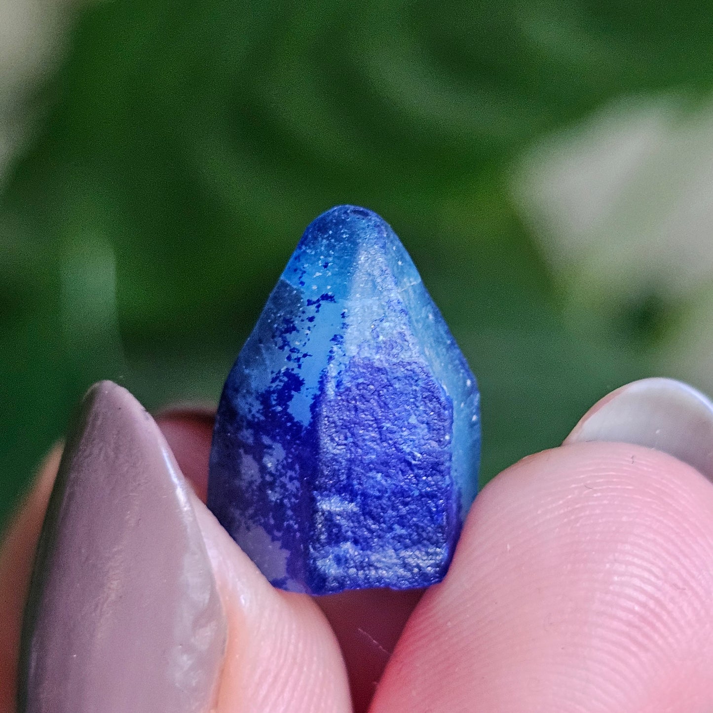 Afghanite Crystal, with Azurite Inclusions, 10ct Rare Raw Gemstone