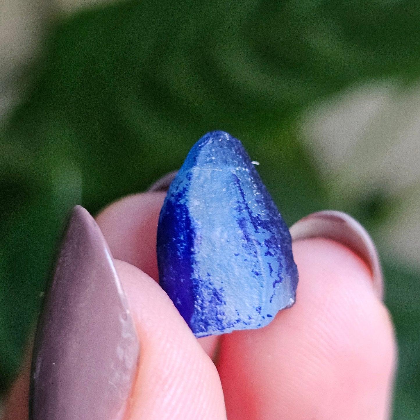 Afghanite Crystal, with Azurite Inclusions, 10ct Rare Raw Gemstone