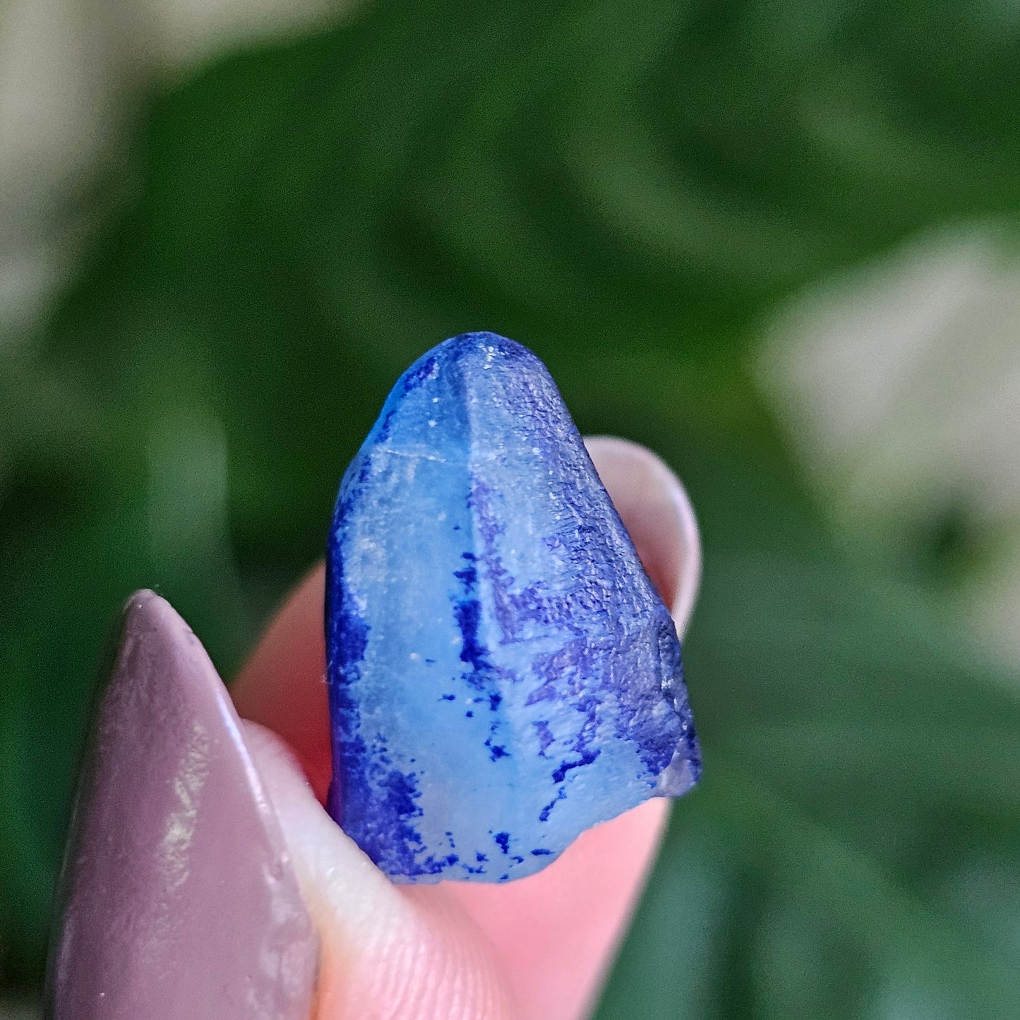 Afghanite Crystal, with Azurite Inclusions, 10ct Rare Raw Gemstone