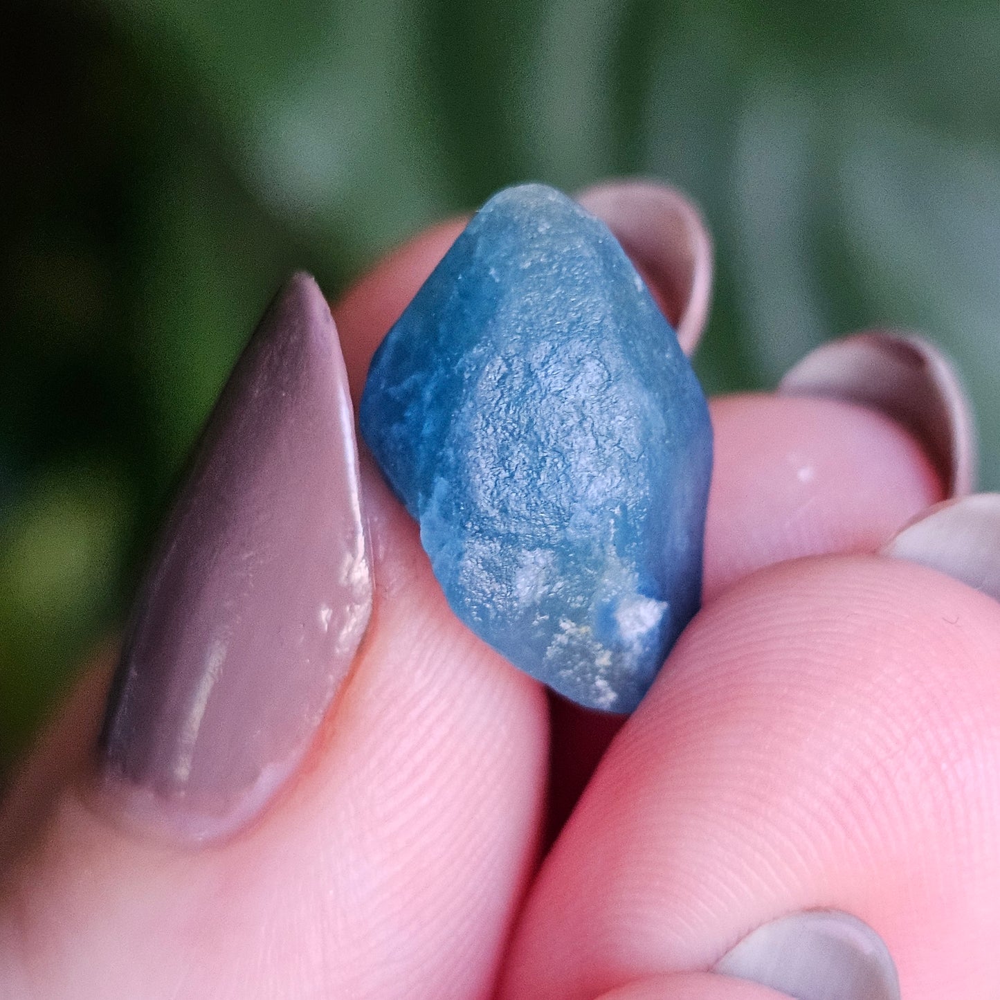 Afghanite Crystal, w Azurite Inclusions, Rare Raw Gemstone Thumbnail Specimen