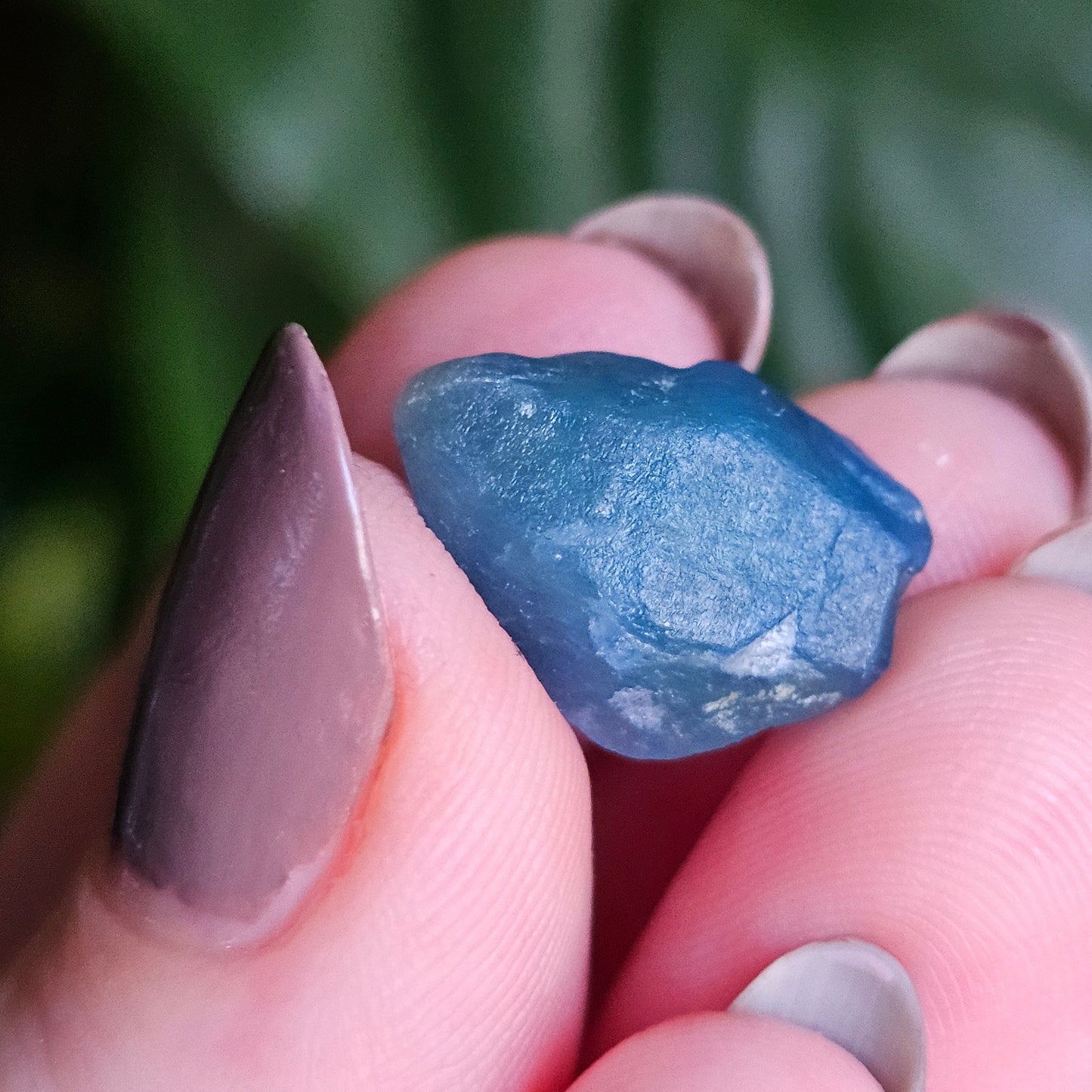 Afghanite Crystal, w Azurite Inclusions, Rare Raw Gemstone Thumbnail Specimen