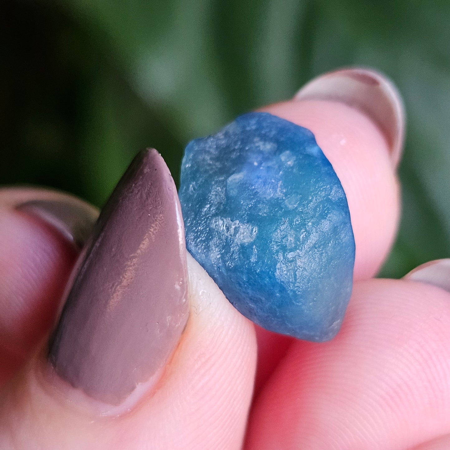 Afghanite Crystal, w Azurite Inclusions, Rare Raw Gemstone Thumbnail Specimen