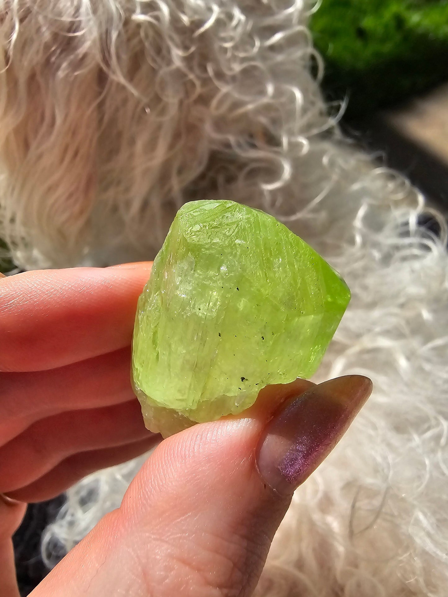 Diopside Crystal, 26g Bright Green, Rare Raw Gemstone, Large Diopside Pendant Specimen, Rough Natural Collector Mineral from Tanzania