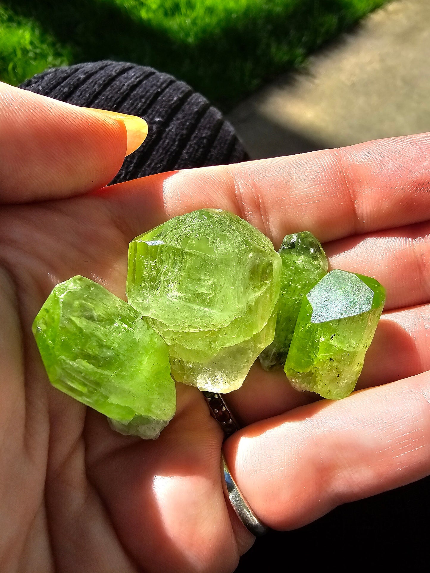 Diopside Crystal, 26g Bright Green, Rare Raw Gemstone, Large Diopside Pendant Specimen, Rough Natural Collector Mineral from Tanzania
