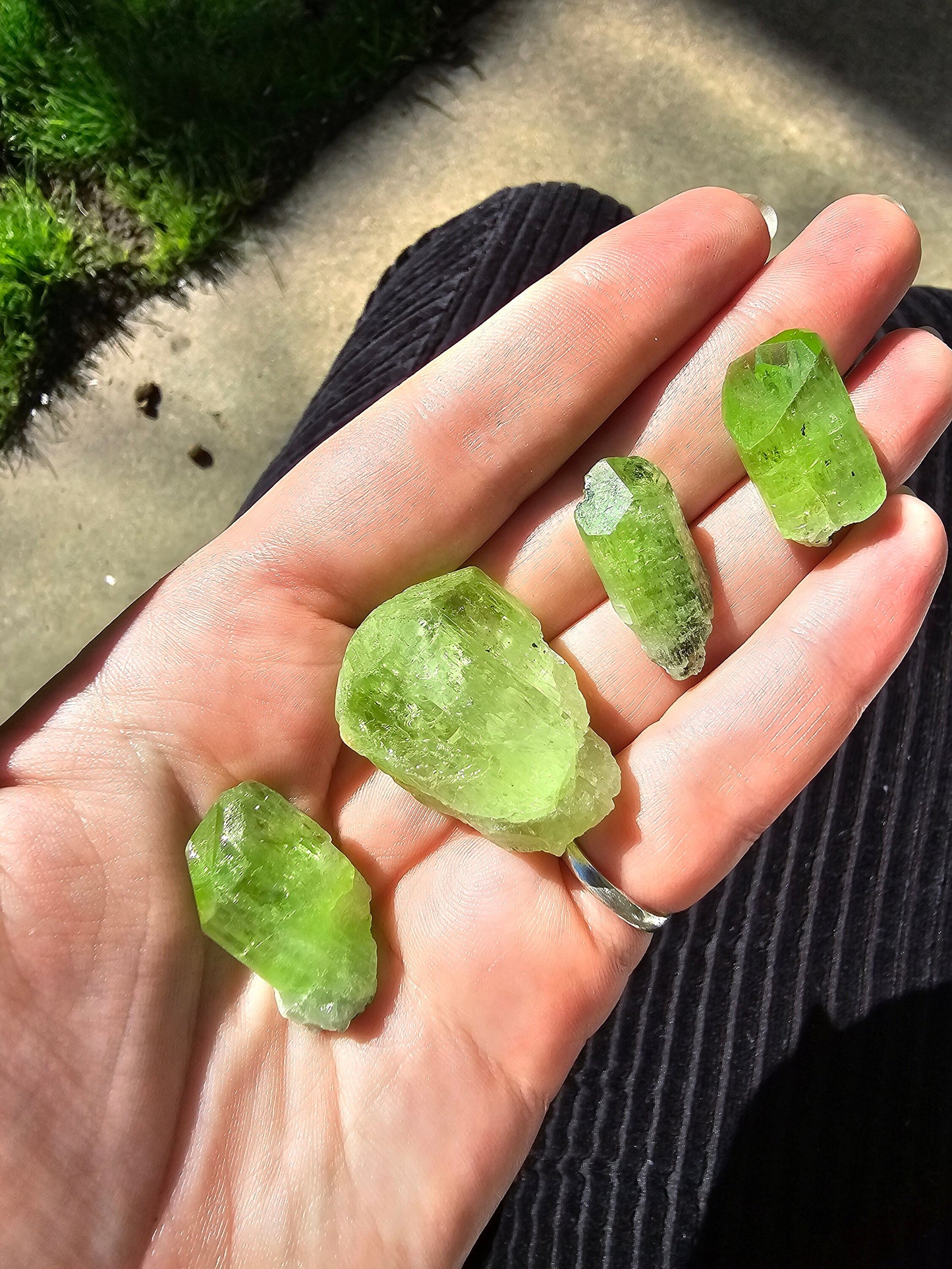 Diopside Crystal, 7.89g Bright Green, Rare Raw Gemstone