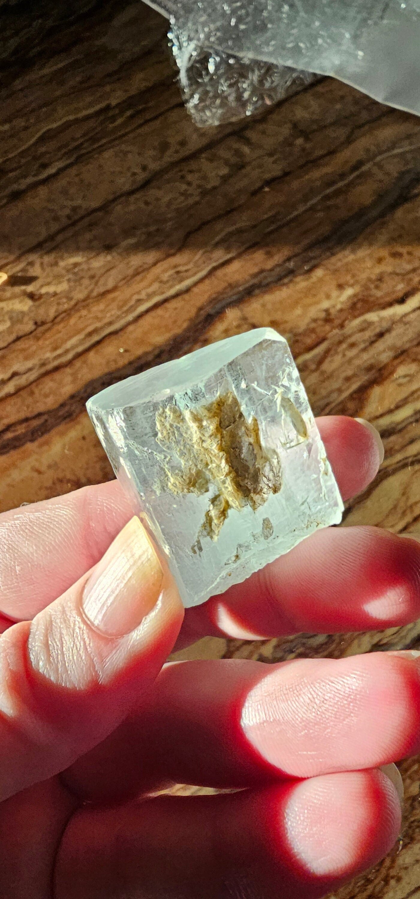 Gorgeous Aquamarine Beryl, 37g Blue Aqua, Silver Mica, Terminated Raw Crystal, High Grade, Baby Blue, Collection, Gemstone, Beryl Specimen