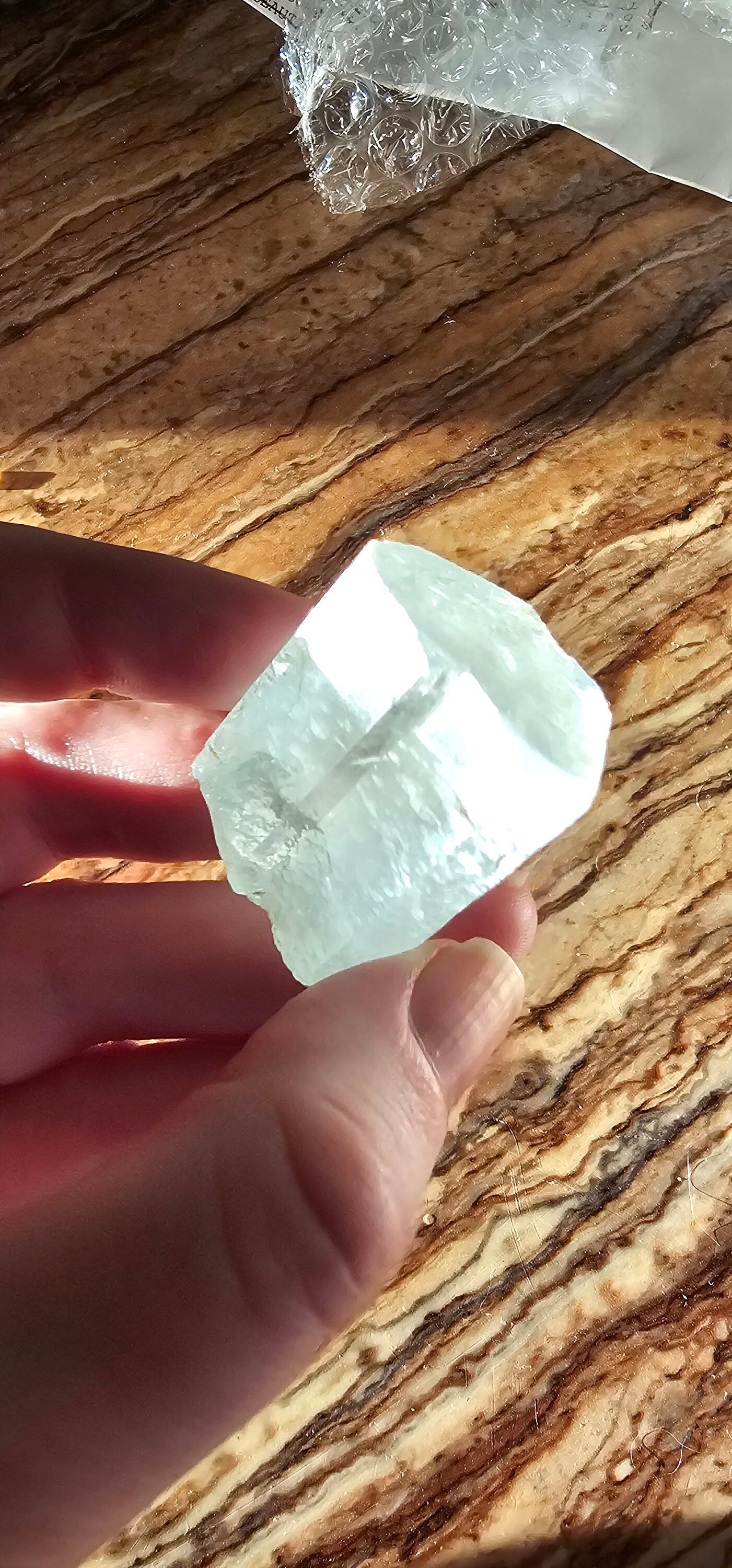 Gorgeous Aquamarine Beryl, 37g Blue Aqua, Silver Mica, Terminated Raw Crystal, High Grade, Baby Blue, Collection, Gemstone, Beryl Specimen