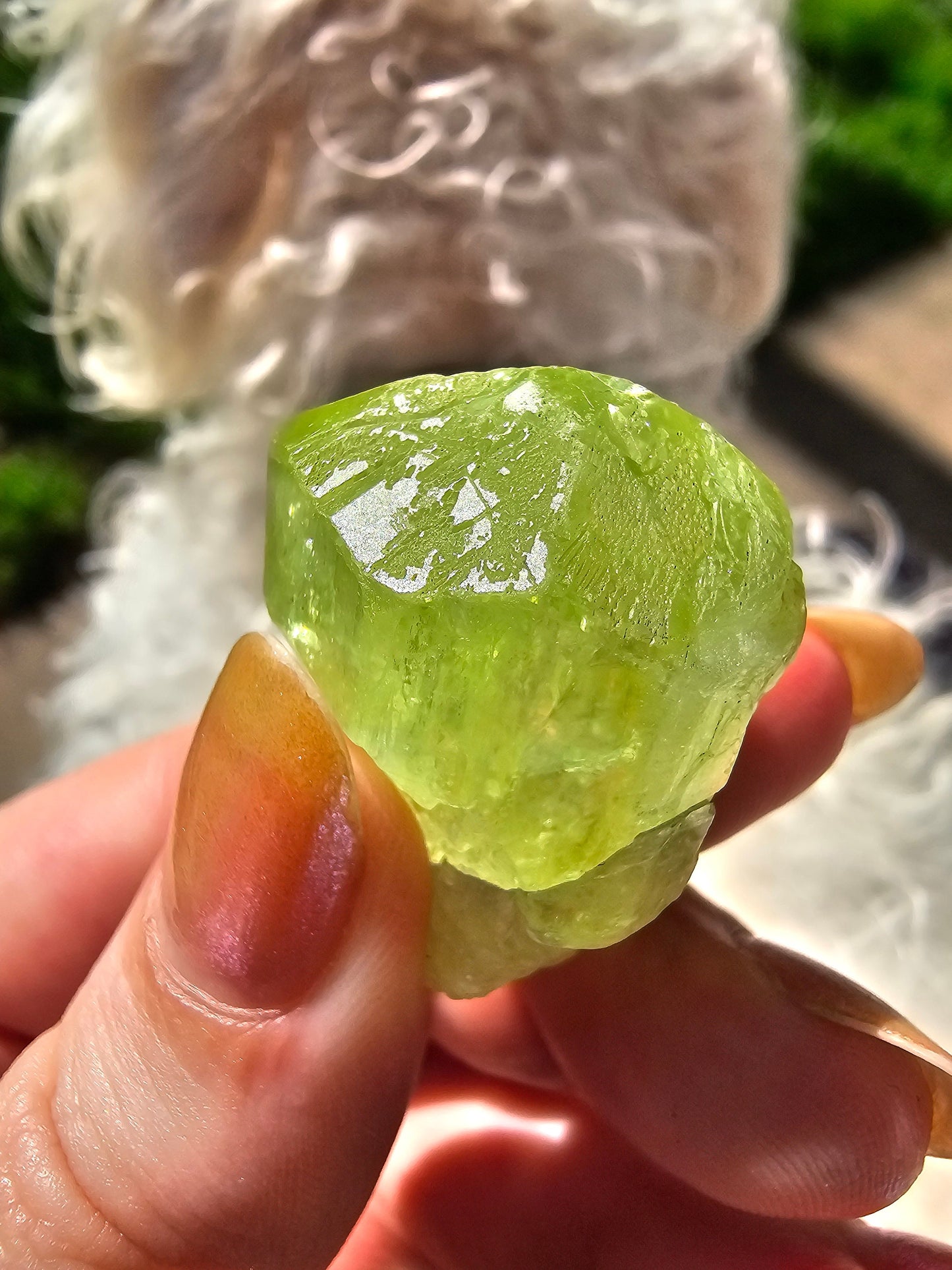 Diopside Crystal, 26g Bright Green, Rare Raw Gemstone, Large Diopside Pendant Specimen, Rough Natural Collector Mineral from Tanzania
