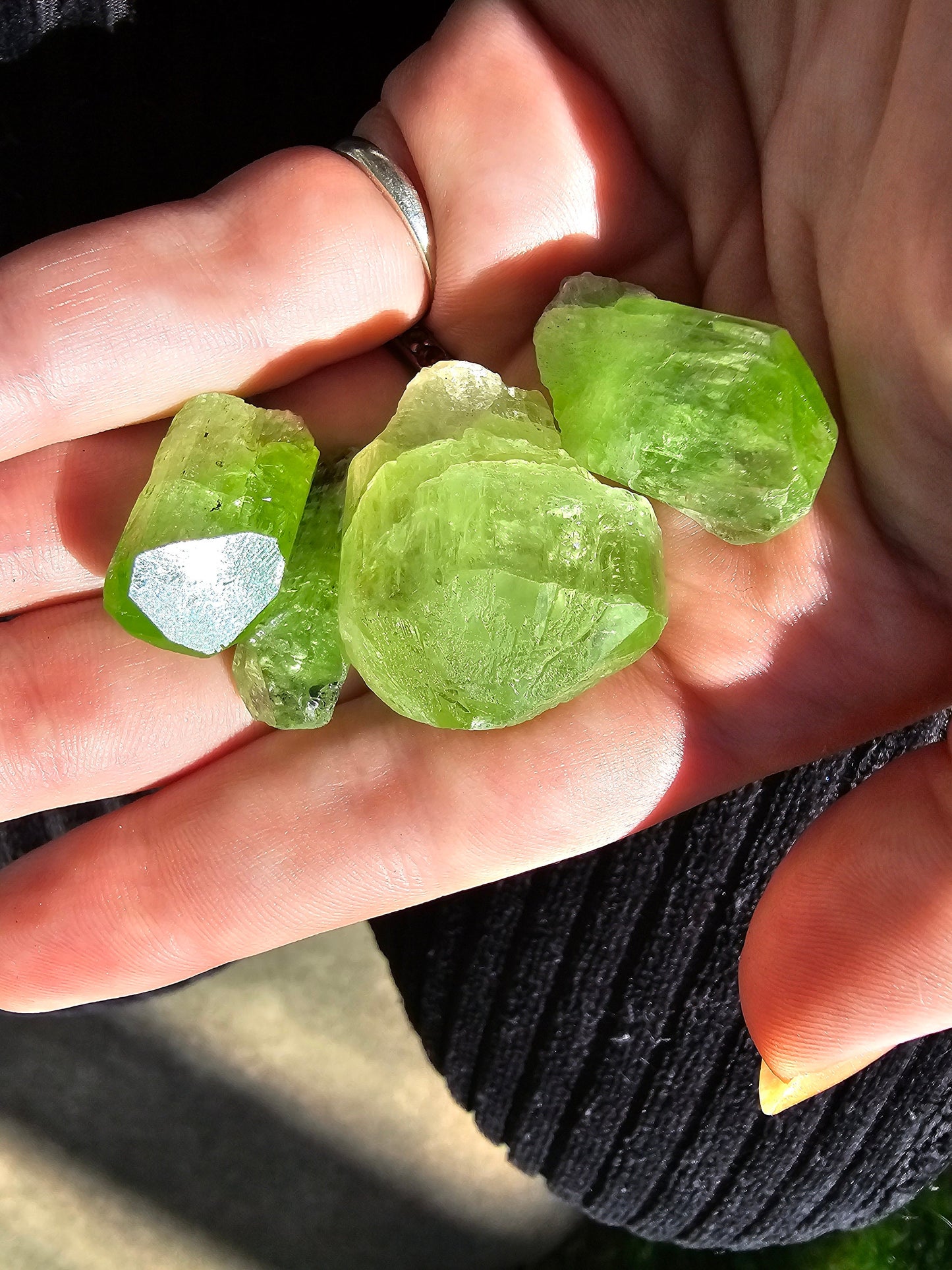 Diopside Crystal, 26g Bright Green, Rare Raw Gemstone, Large Diopside Pendant Specimen, Rough Natural Collector Mineral from Tanzania