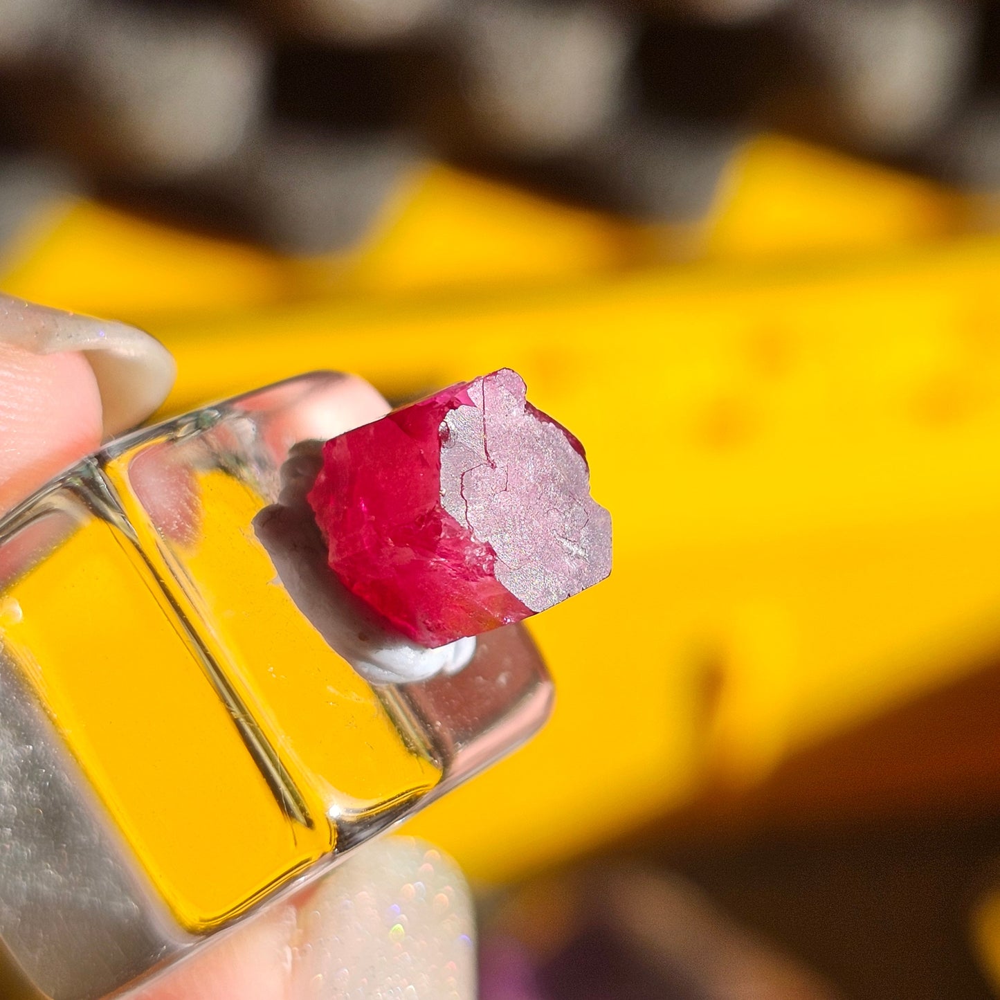 RESERVED for Chris! Raw Red Beryl, 4ct Bixbite Crystal, 'Red emerald', Rare Gemstone, Wah Wah Mountains, Utah USA Mineral, Very Rare