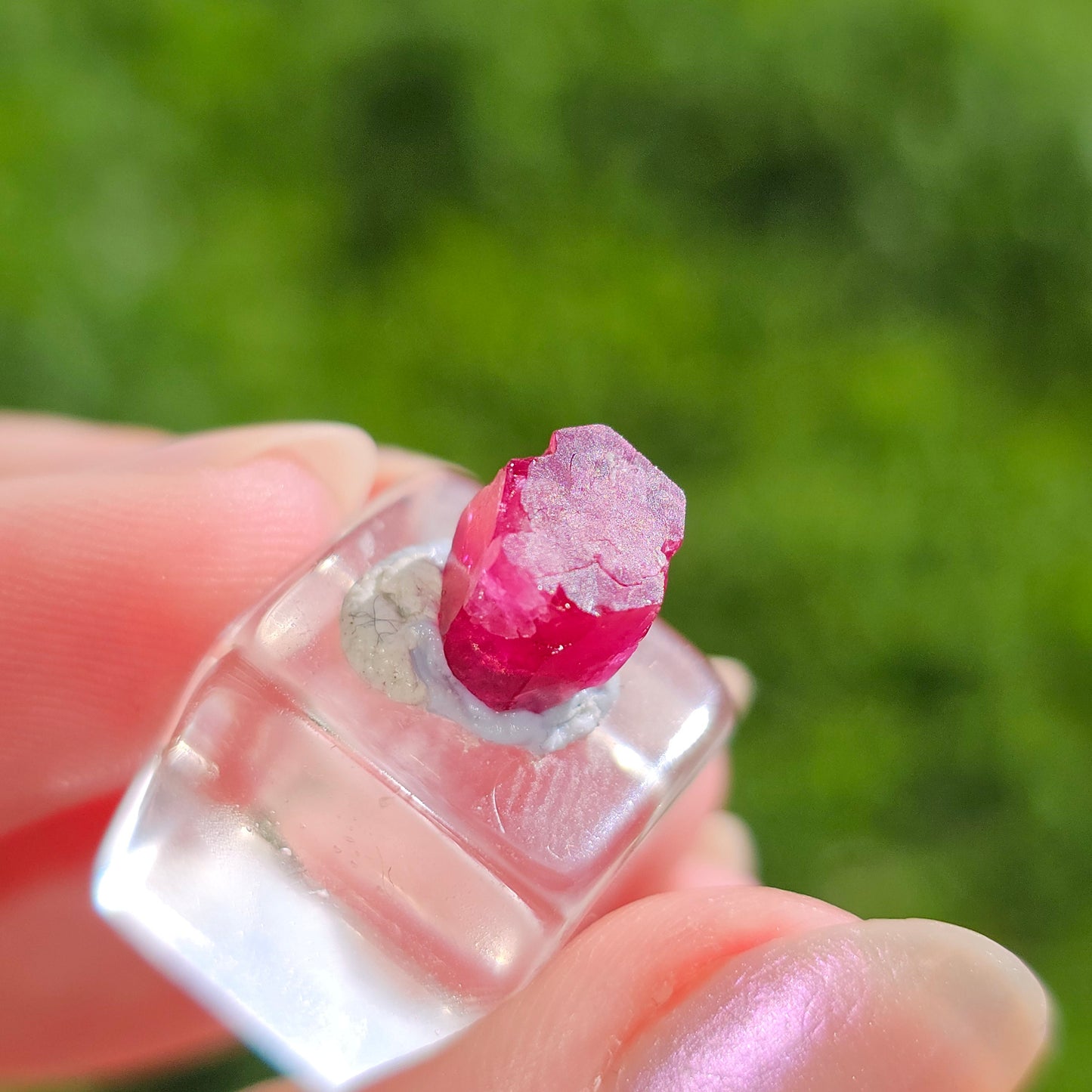 RESERVED for Chris! Raw Red Beryl, 4ct Bixbite Crystal, 'Red emerald', Rare Gemstone, Wah Wah Mountains, Utah USA Mineral, Very Rare