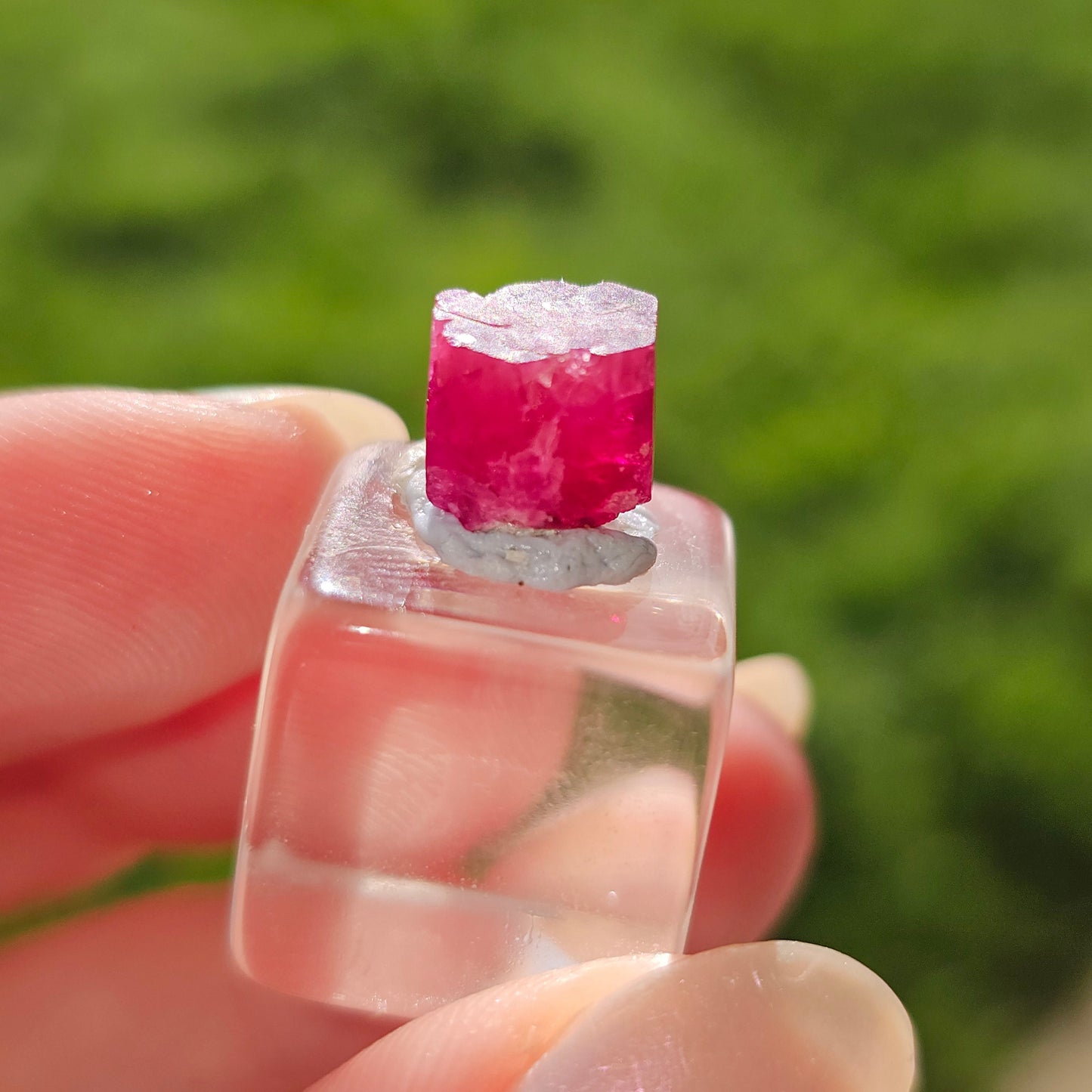 RESERVED for Chris! Raw Red Beryl, 4ct Bixbite Crystal, 'Red emerald', Rare Gemstone, Wah Wah Mountains, Utah USA Mineral, Very Rare