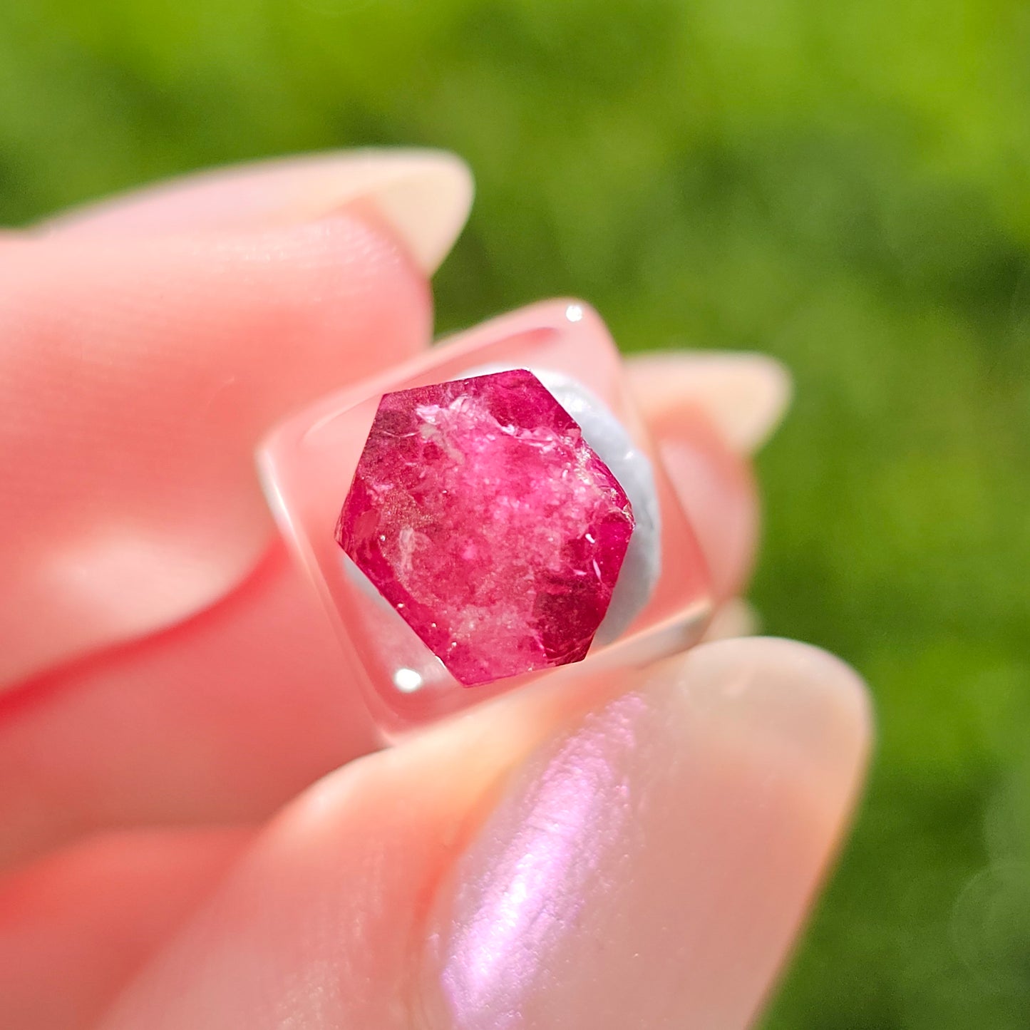 RESERVED for Chris! Raw Red Beryl, 4ct Bixbite Crystal, 'Red emerald', Rare Gemstone, Wah Wah Mountains, Utah USA Mineral, Very Rare