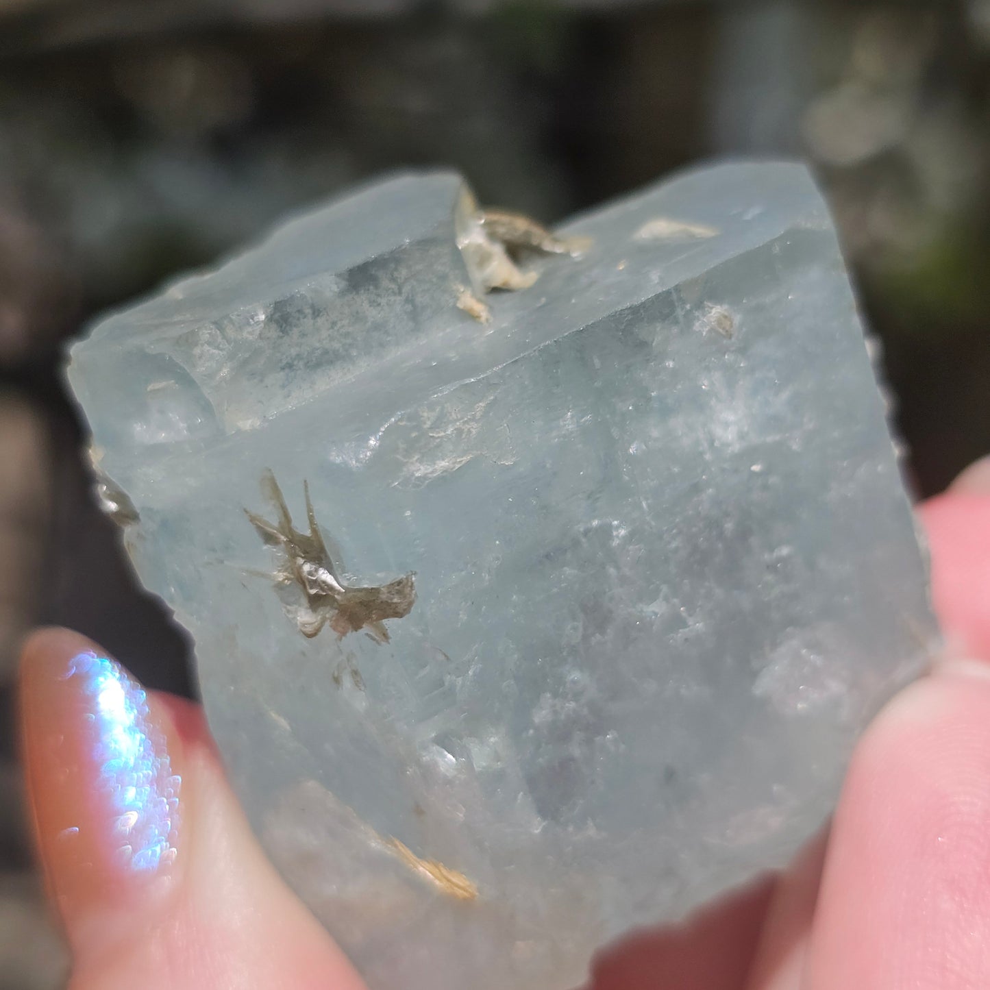 Aquamarine w Silver Muscovite
