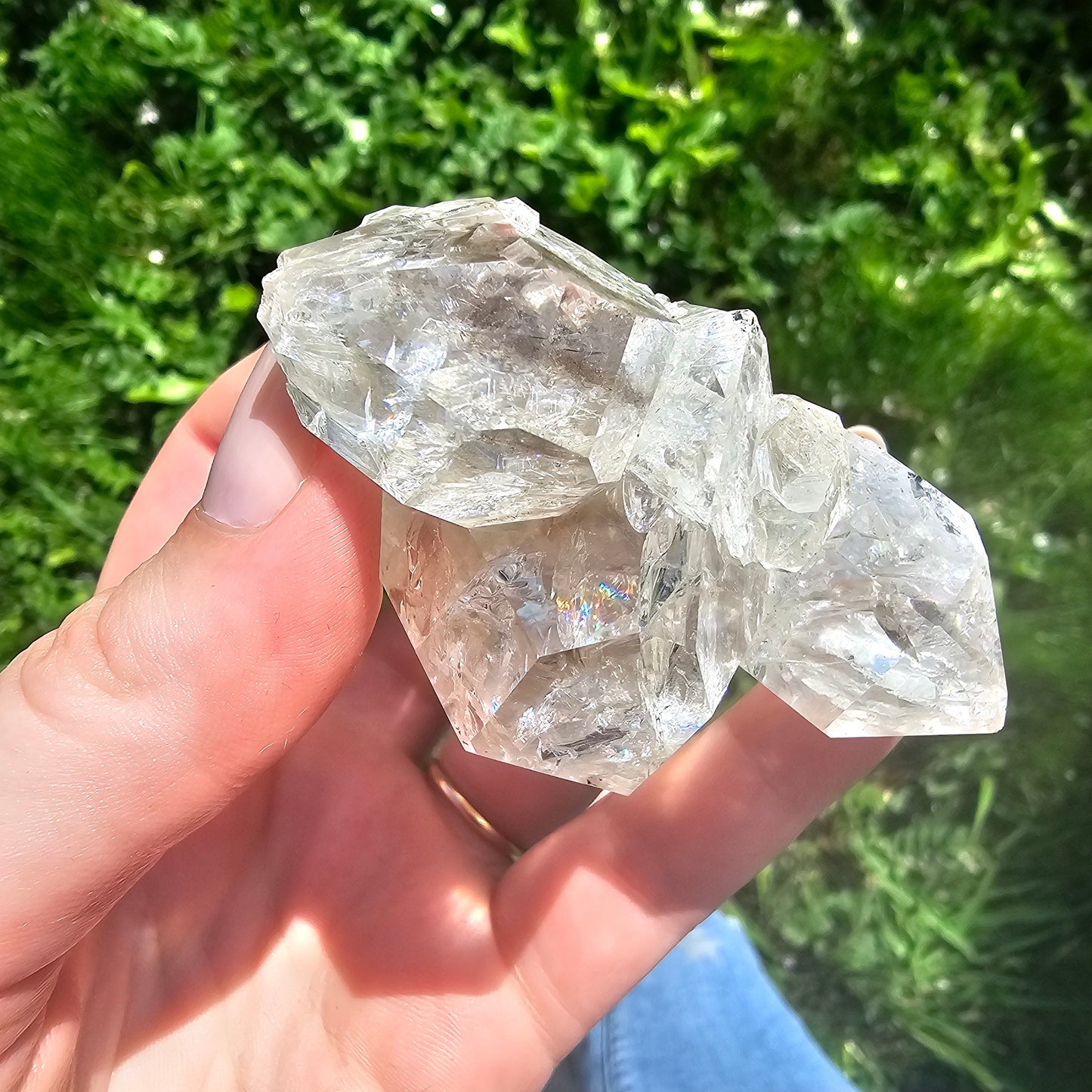 RESERVED for N ~ XL Herkimer 'Diamond', Quartz Cluster from Herkimer County New York, Old Stock, Well Documented, Rare Specimen, Rainbows!