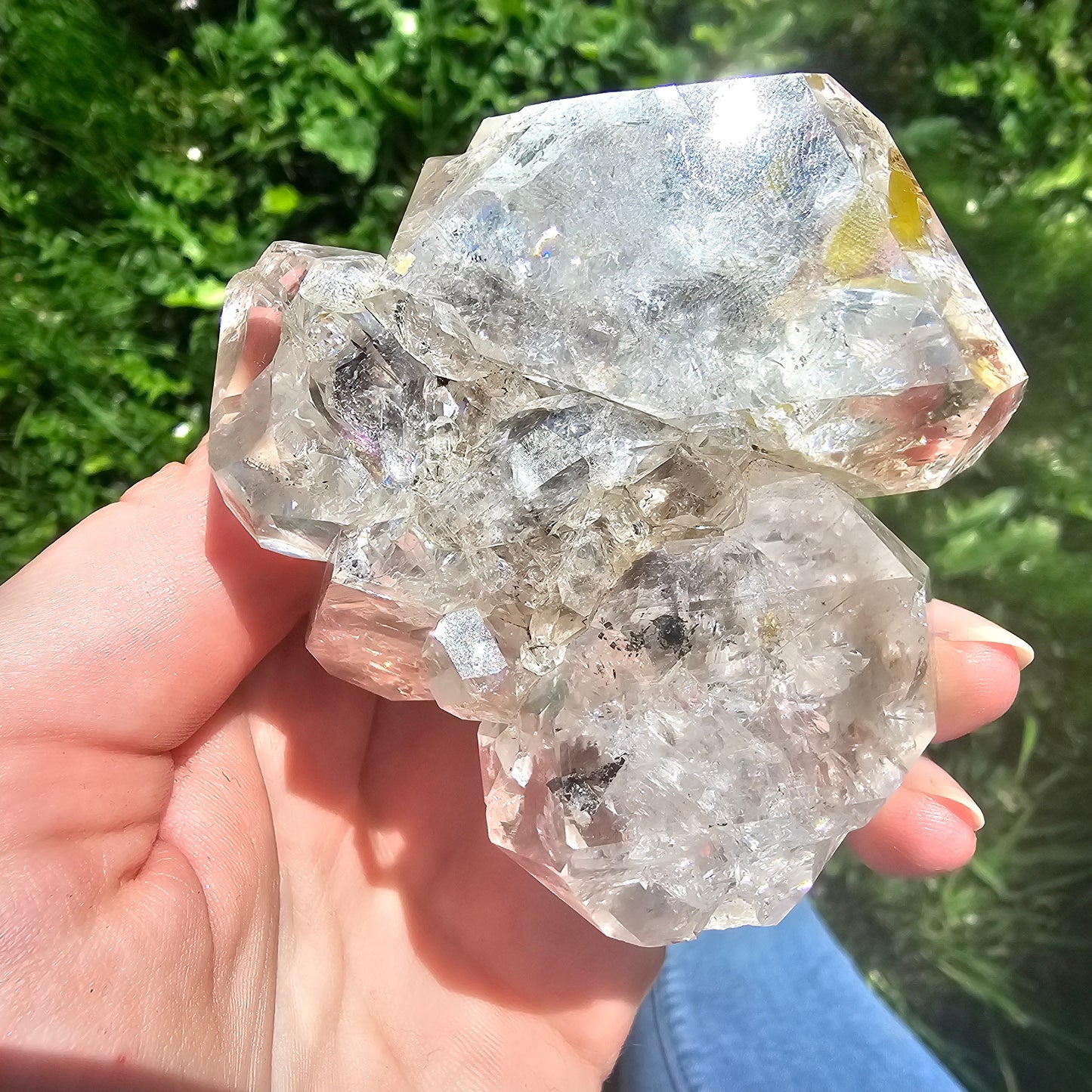 RESERVED for N ~ XL Herkimer 'Diamond', Quartz Cluster from Herkimer County New York, Old Stock, Well Documented, Rare Specimen, Rainbows!