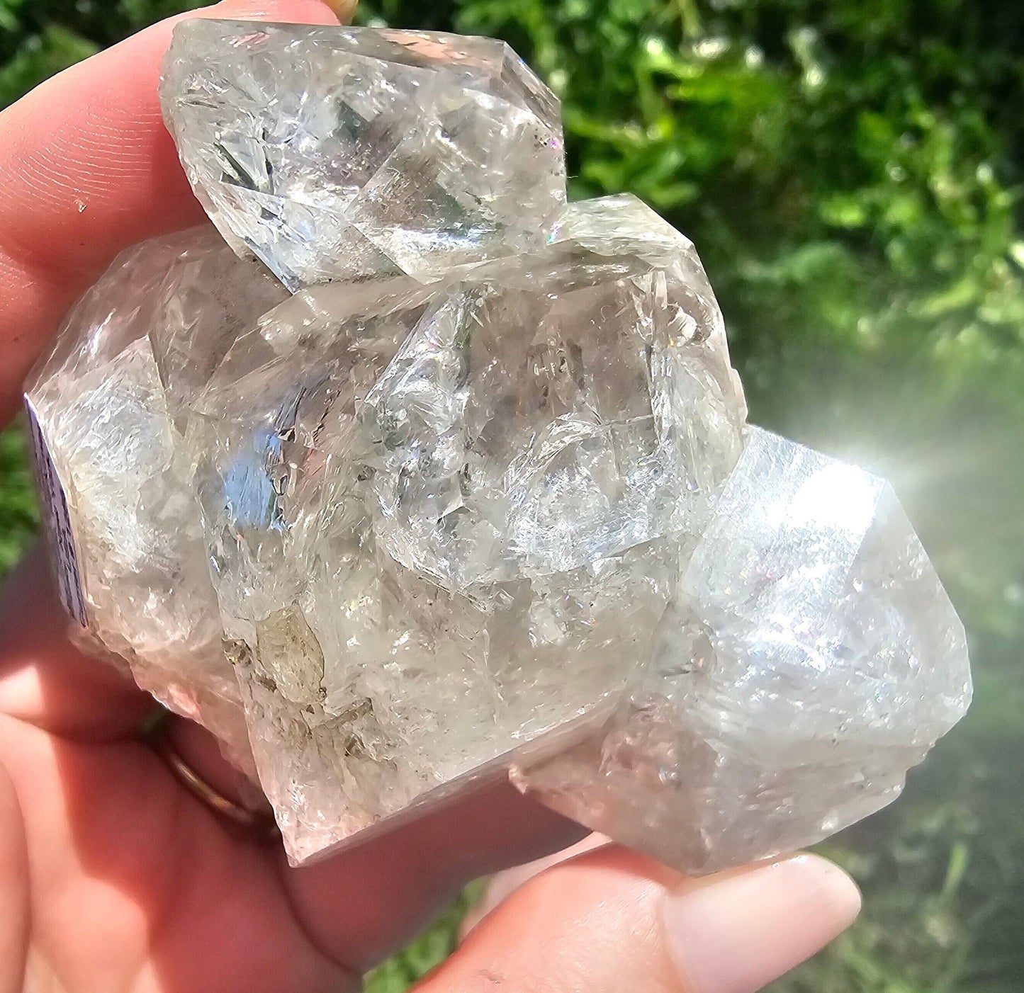 RESERVED for N ~ XL Herkimer 'Diamond', Quartz Cluster from Herkimer County New York, Old Stock, Well Documented, Rare Specimen, Rainbows!