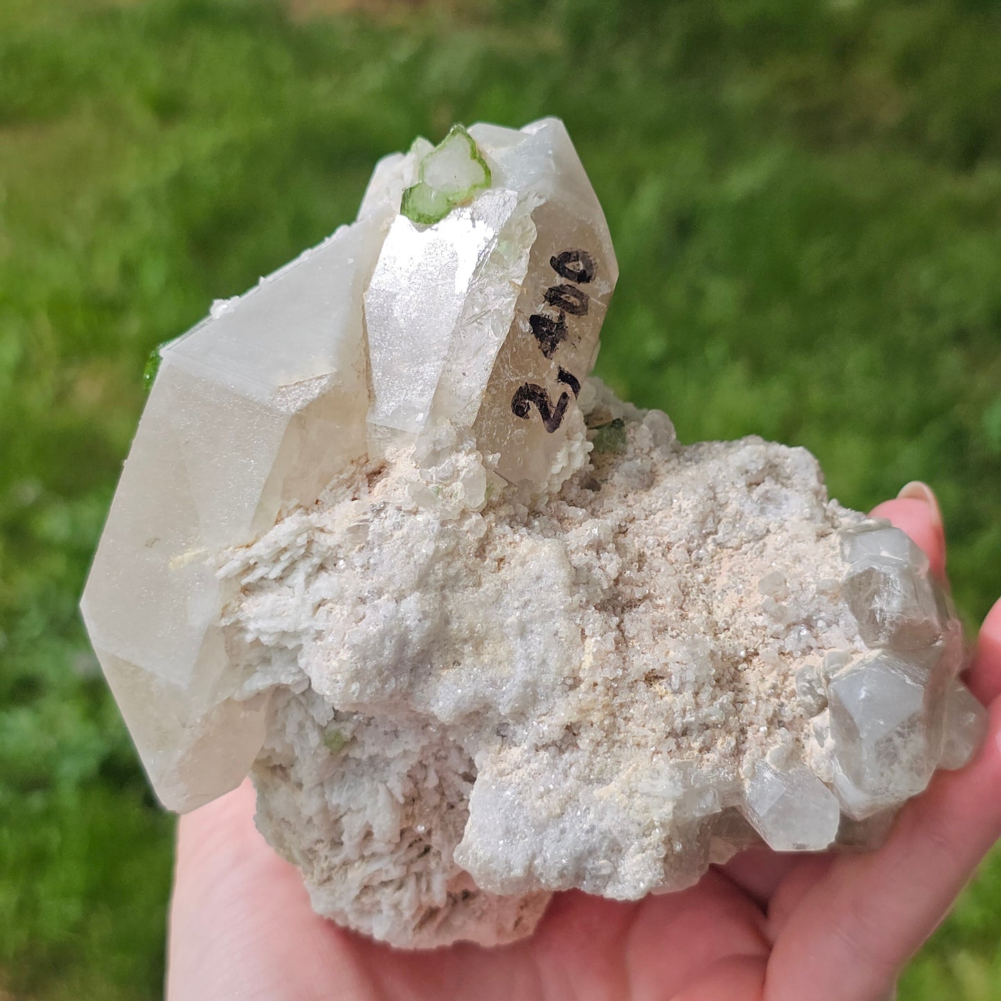RESERVED ~ XL Cabinet Crystal ~ Green Tourmaline / Verdellite Elbaite on Quartz