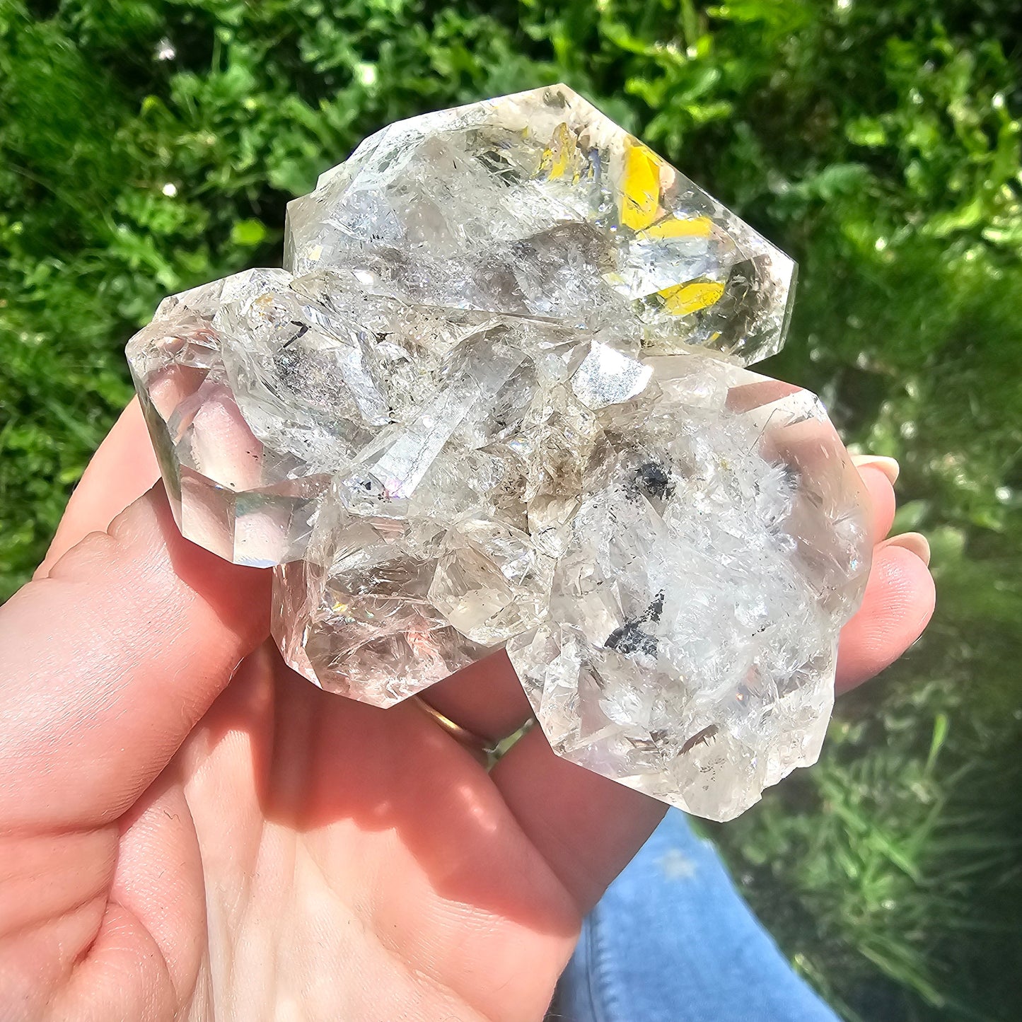 RESERVED for N ~ XL Herkimer 'Diamond', Quartz Cluster from Herkimer County New York, Old Stock, Well Documented, Rare Specimen, Rainbows!
