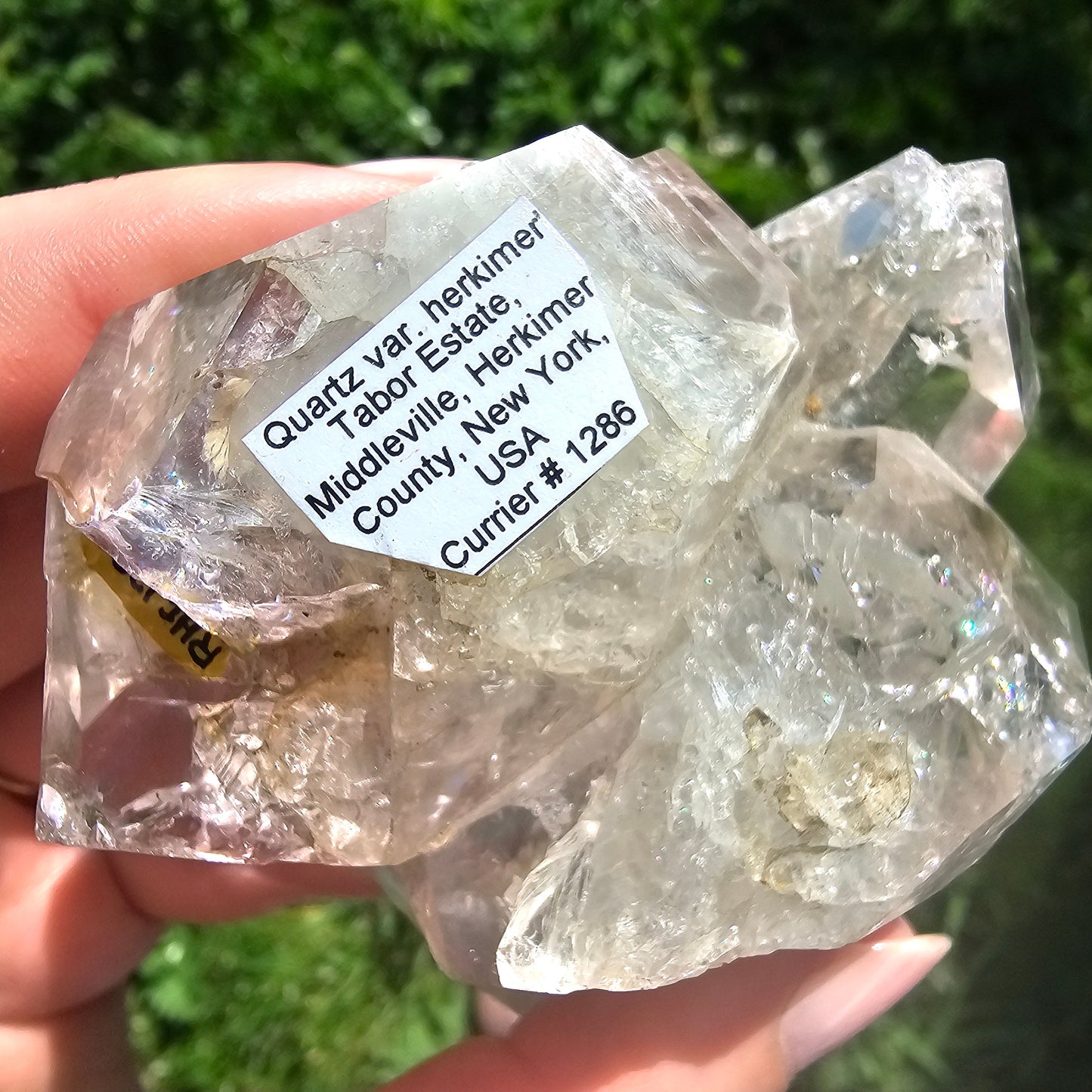 RESERVED for N ~ XL Herkimer 'Diamond', Quartz Cluster from Herkimer County New York, Old Stock, Well Documented, Rare Specimen, Rainbows!