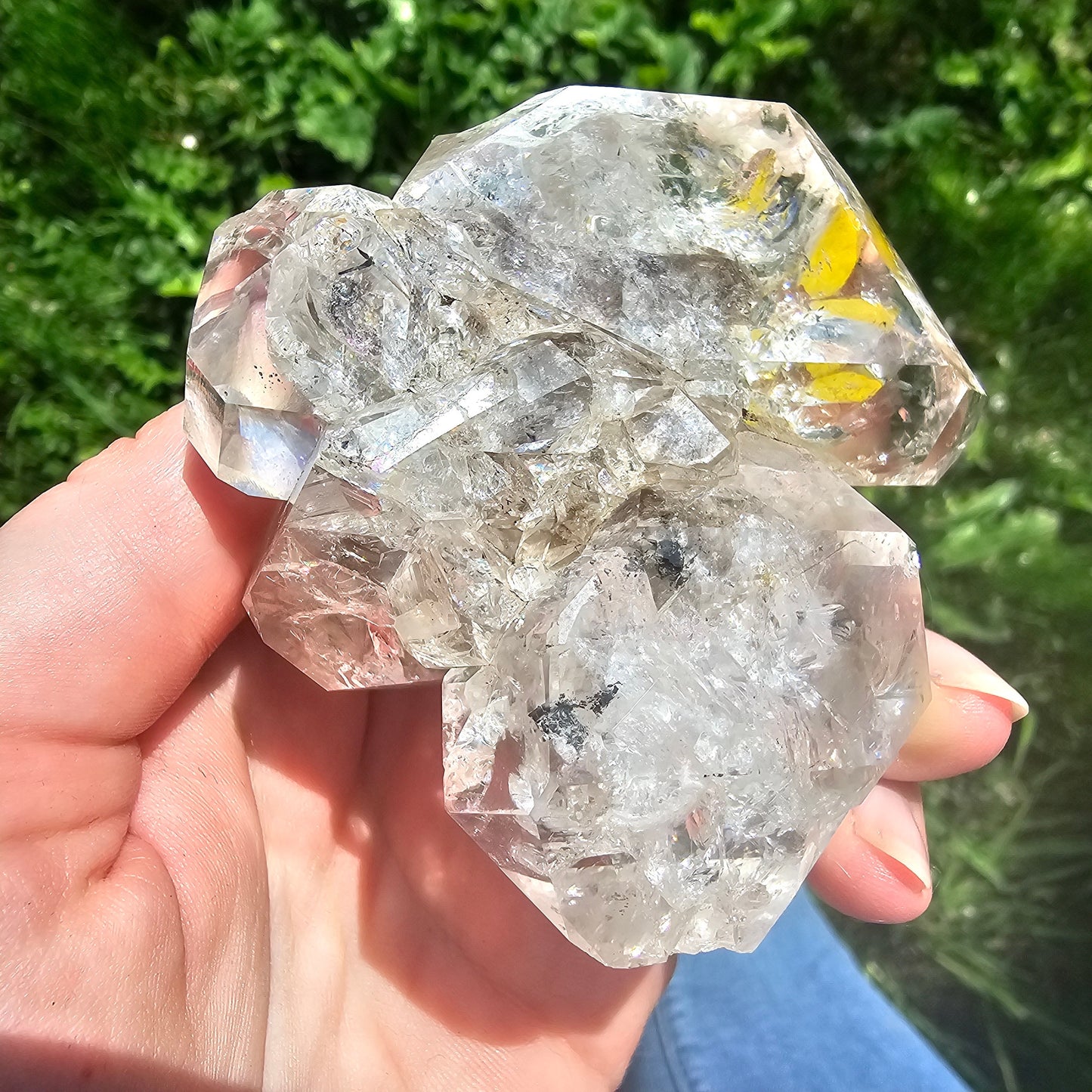 RESERVED for N ~ XL Herkimer 'Diamond', Quartz Cluster from Herkimer County New York, Old Stock, Well Documented, Rare Specimen, Rainbows!