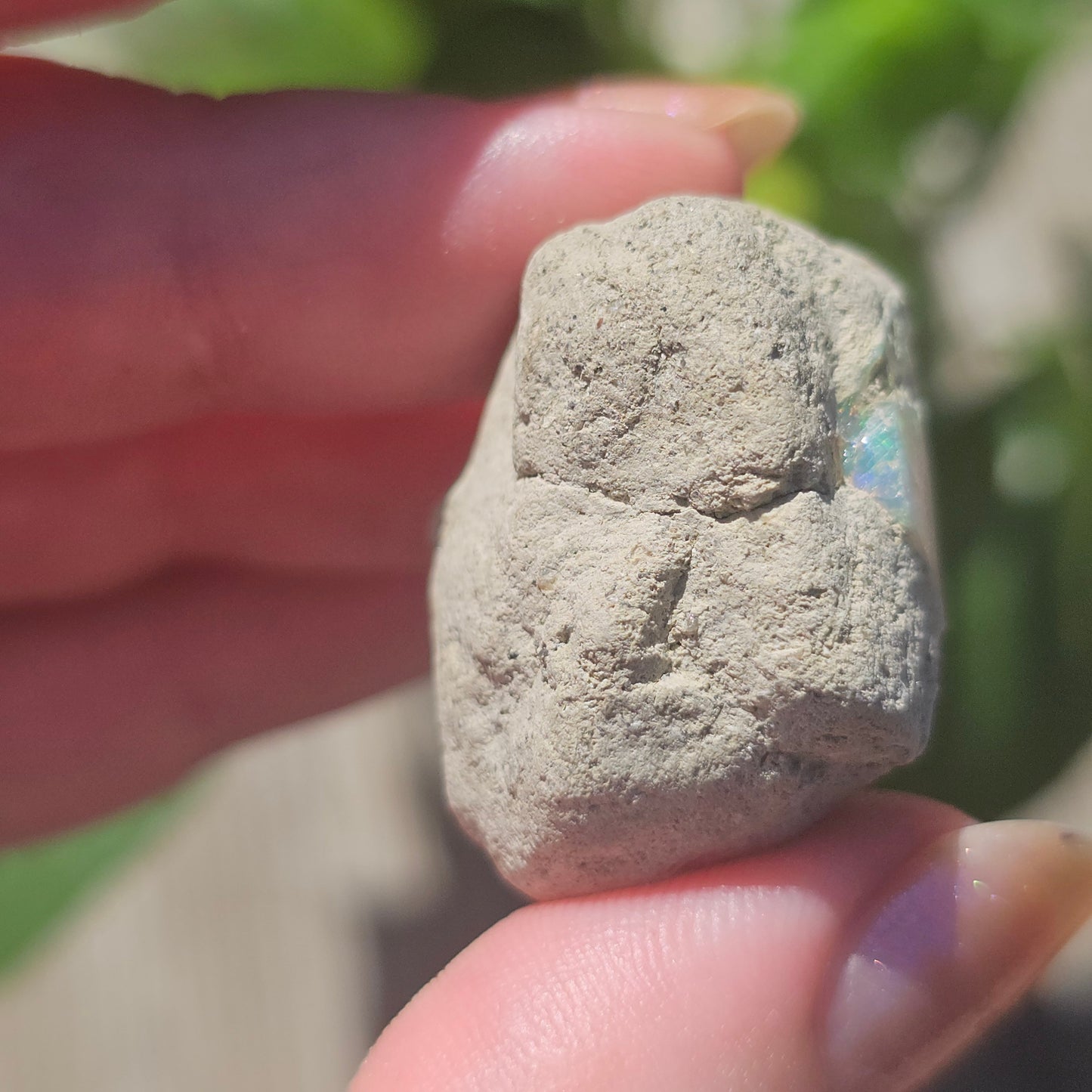 46ct Raw Opal, Rough Rare Rainbow Mineral Specimen, Rainbow Flashy Gem, Multicolored, Welo Ethiopia, Newer find, Opal w Matrix, Collectable